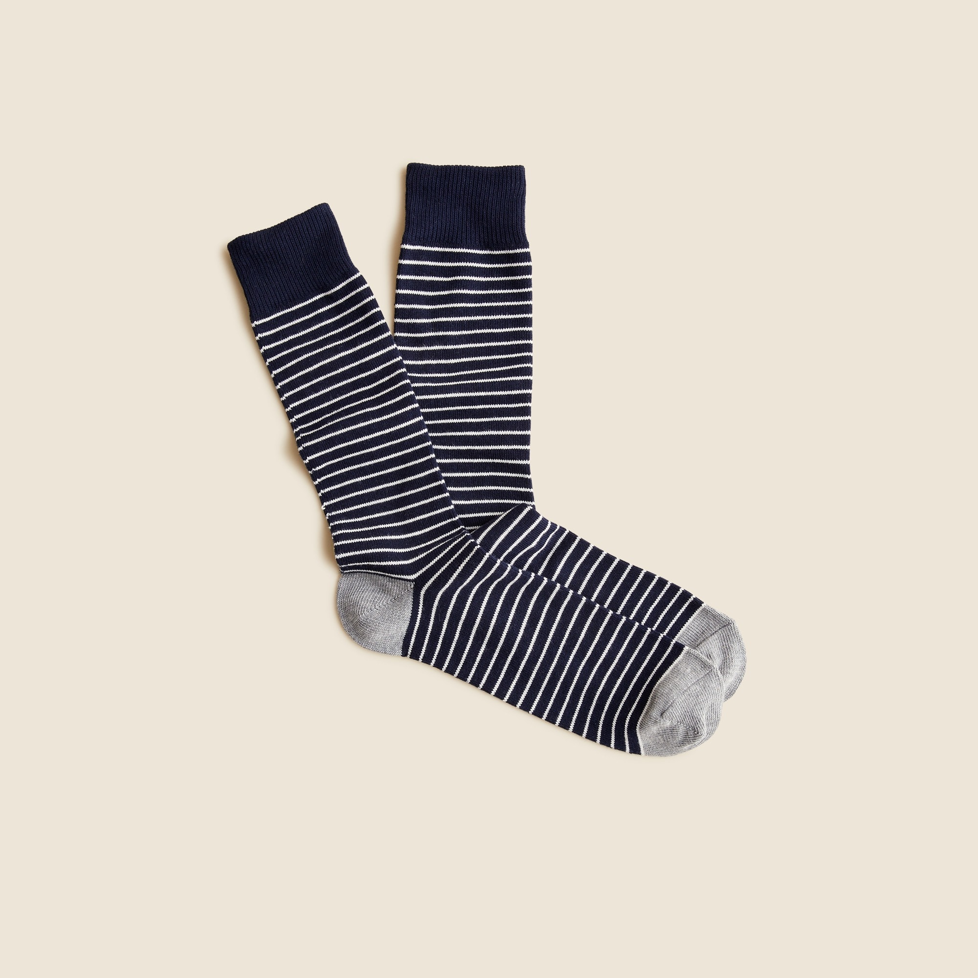 mens Tipped microstripe socks