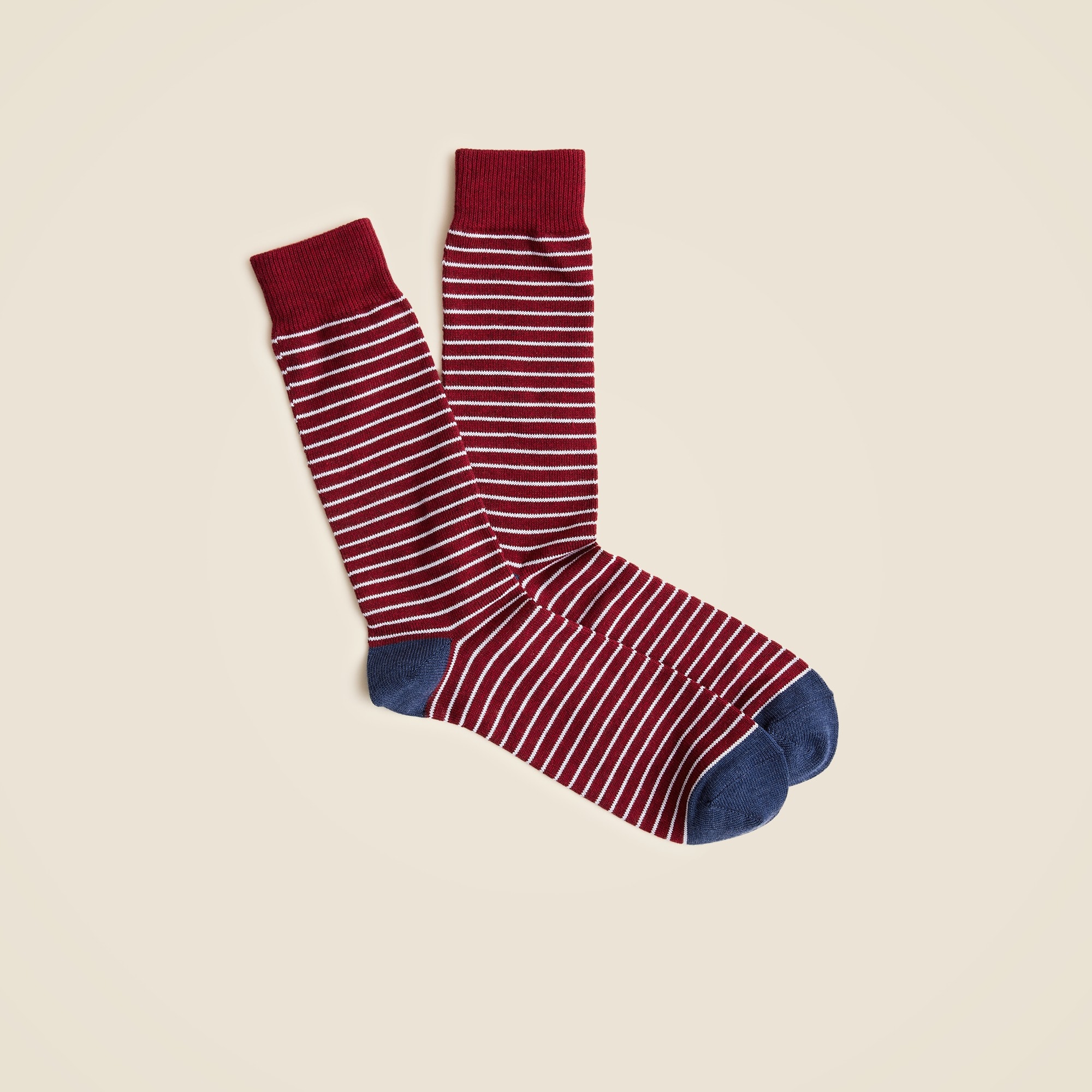 mens Tipped microstripe socks