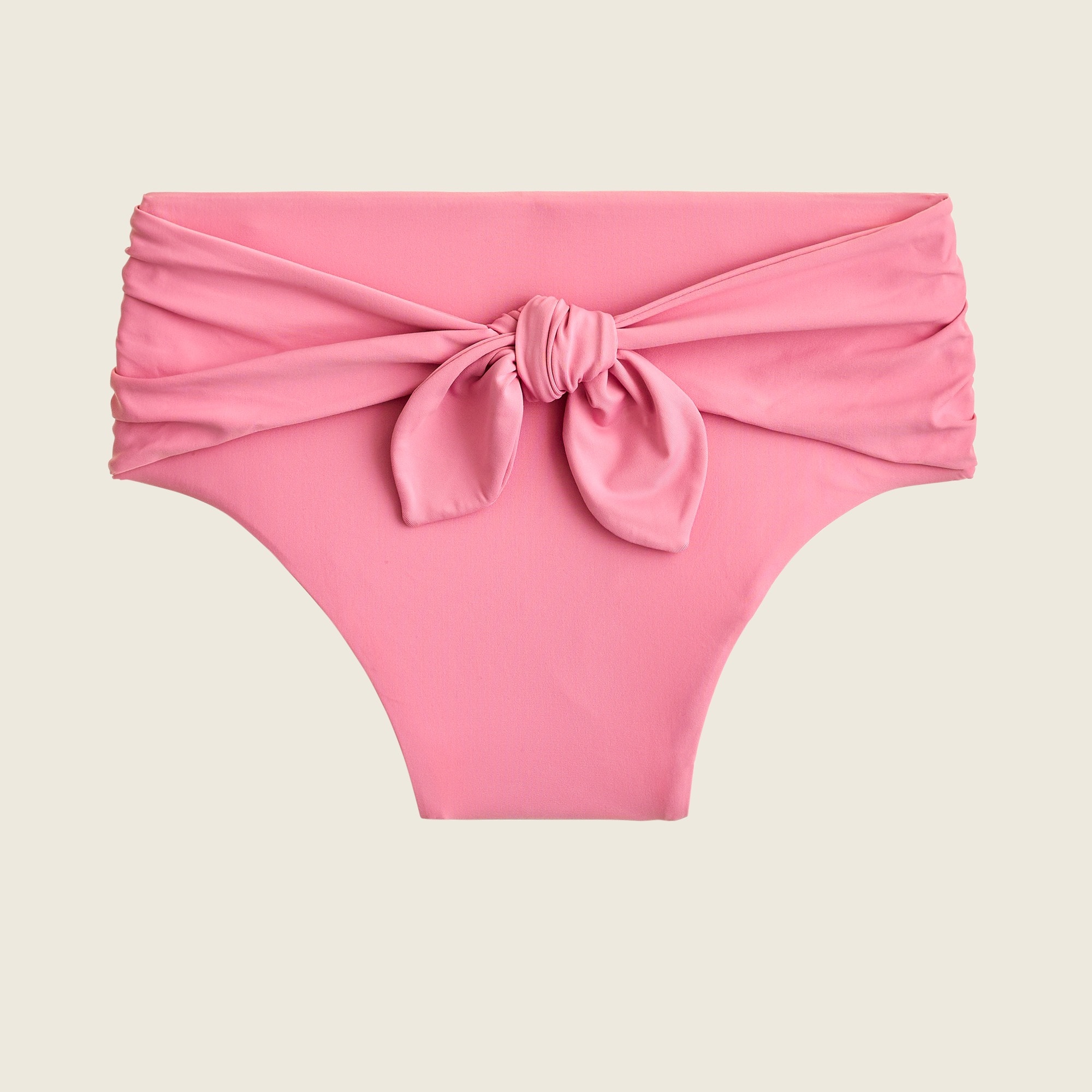  High-cut tie-waist bikini bottom