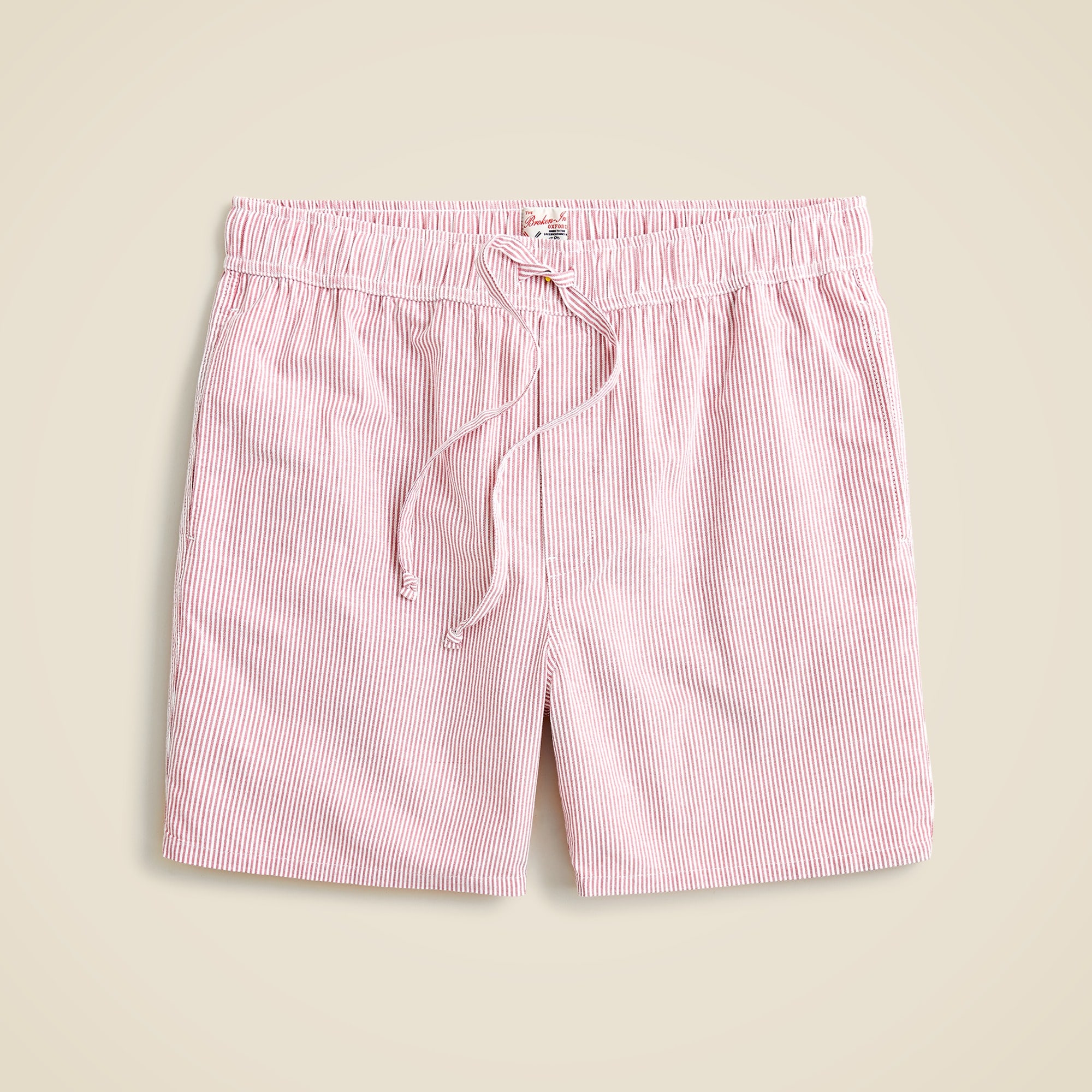  7" pajama short in Broken-in organic cotton oxford