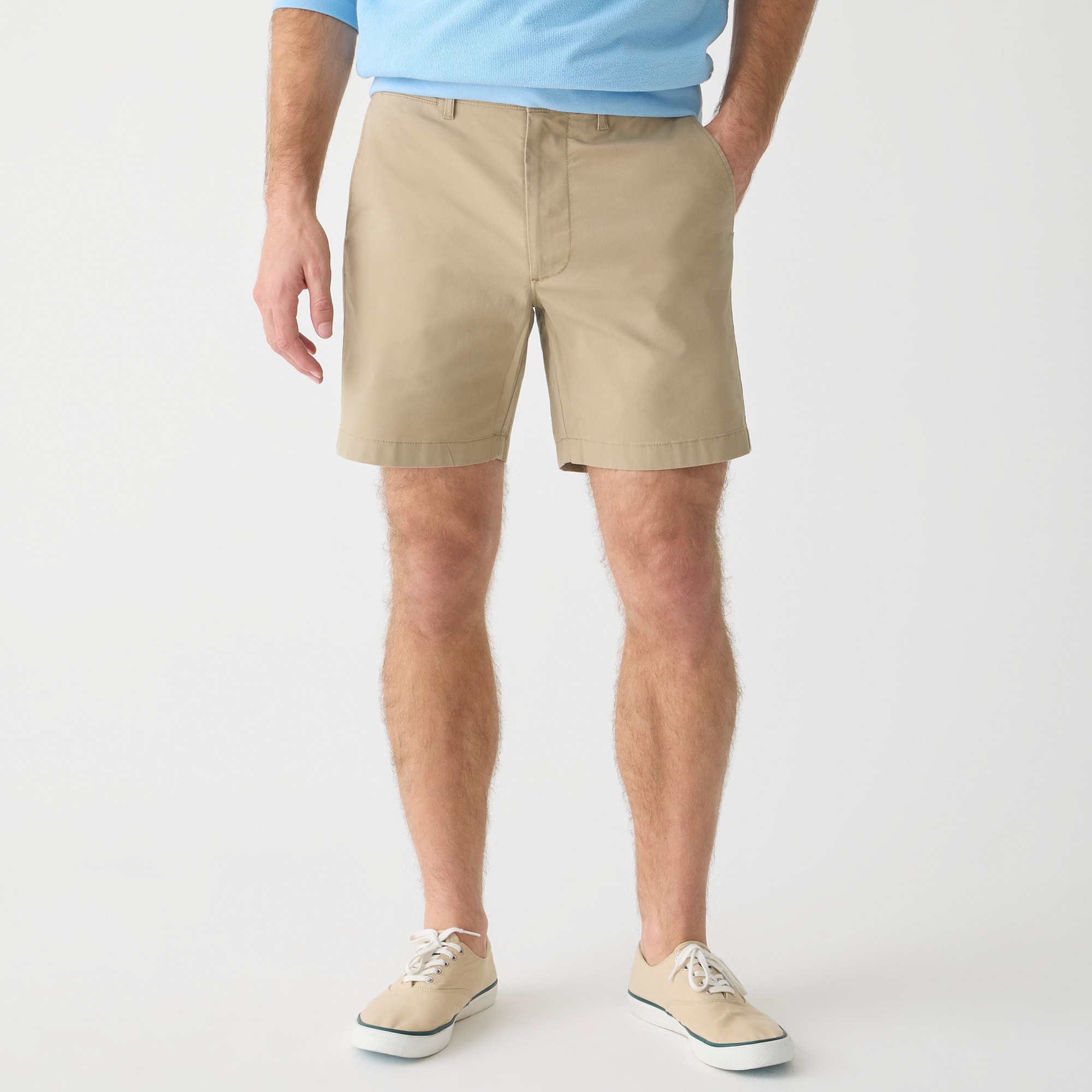 mens 7&quot; stretch chino short