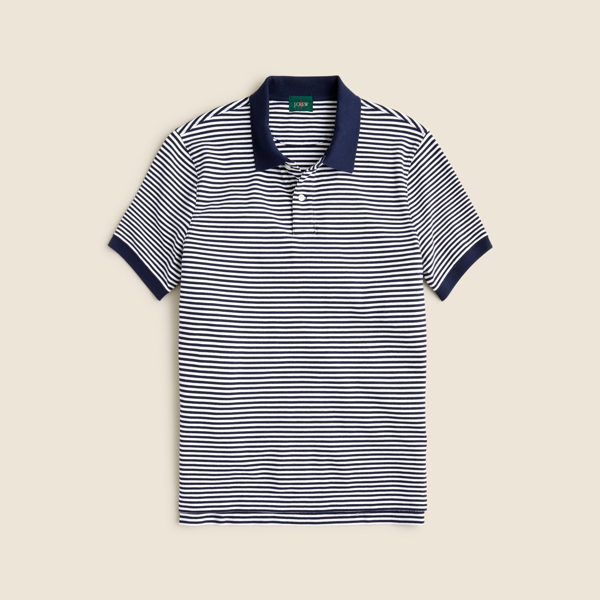 mens Piqu&eacute; polo shirt in stripe