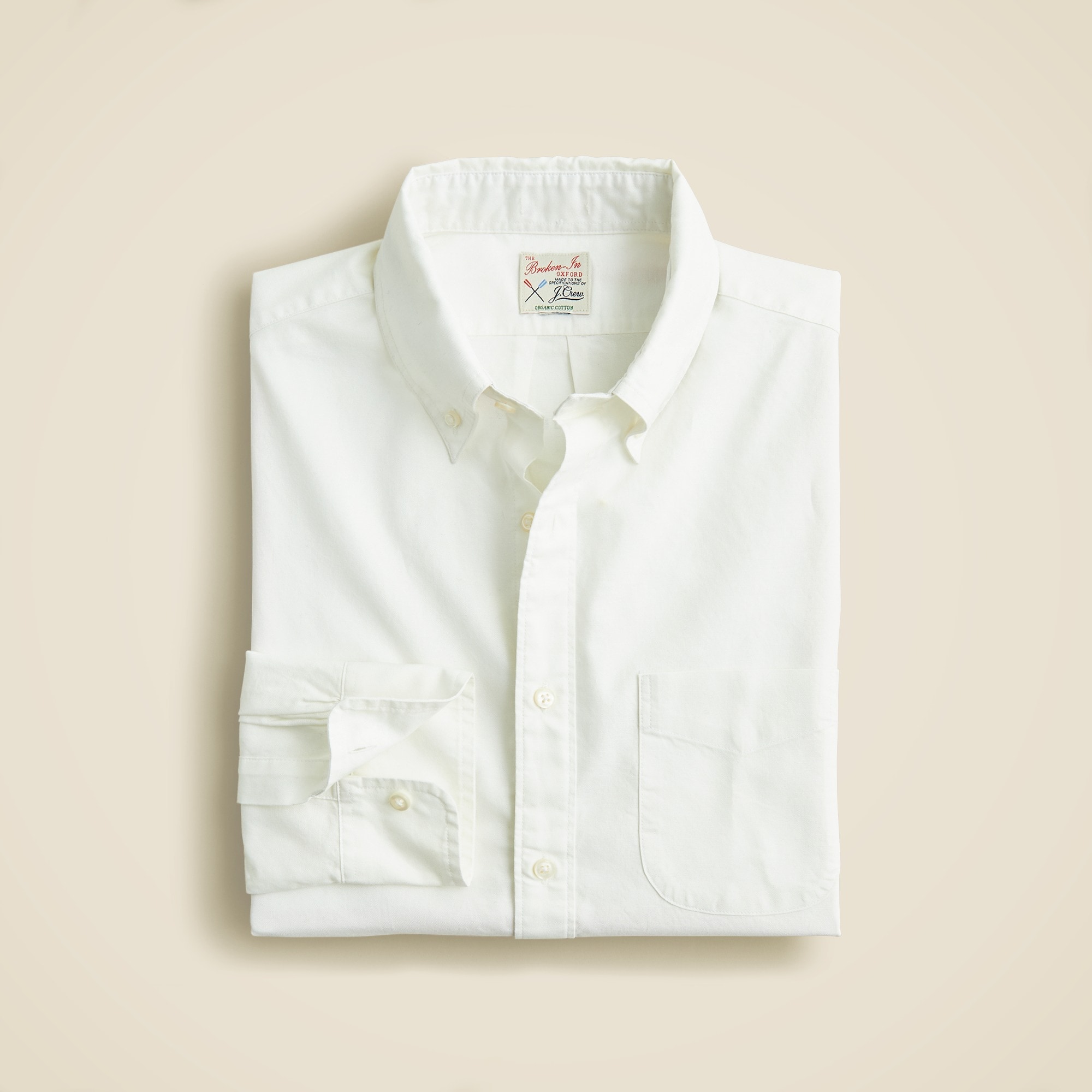 mens Broken-in organic cotton oxford shirt