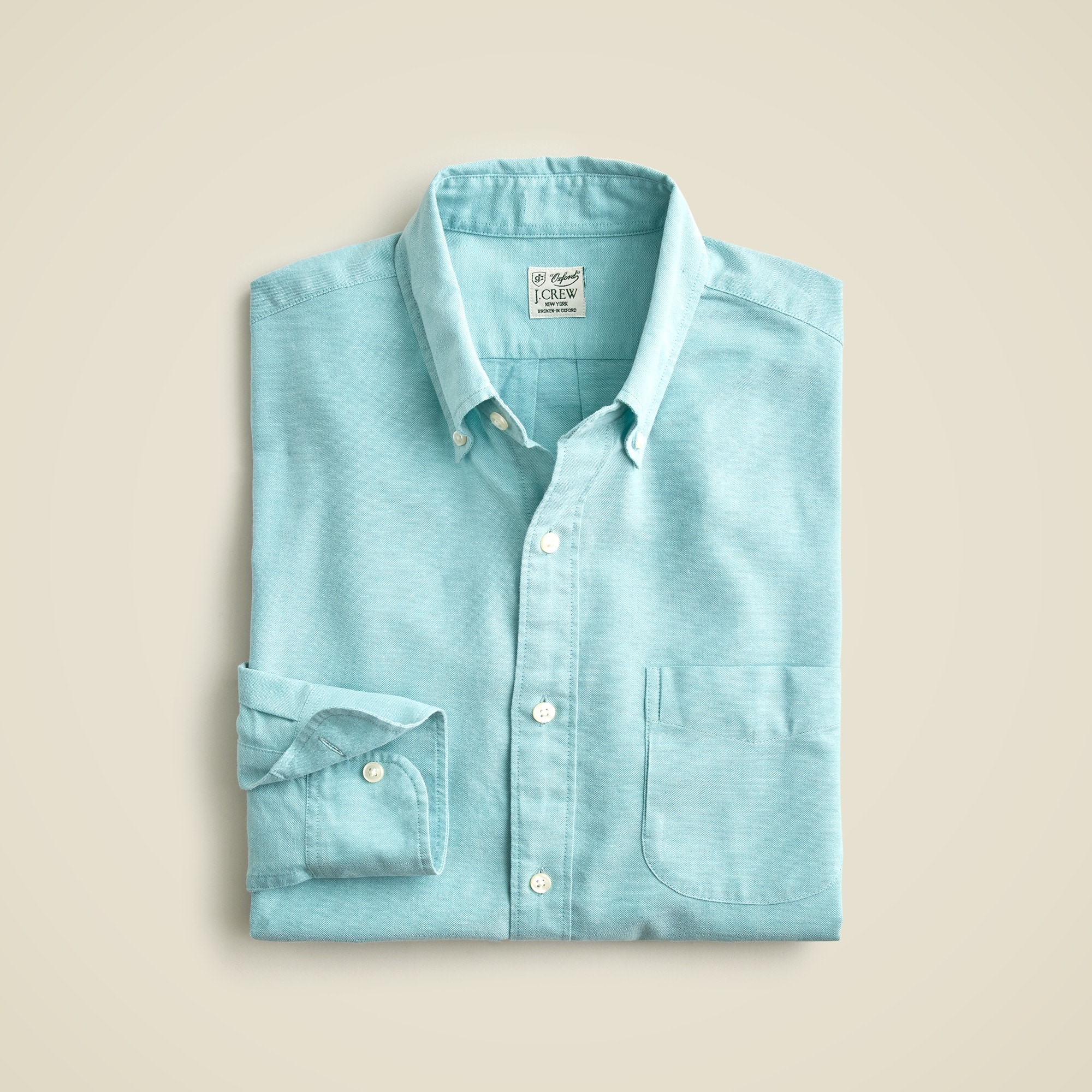 mens Broken-in organic cotton oxford shirt