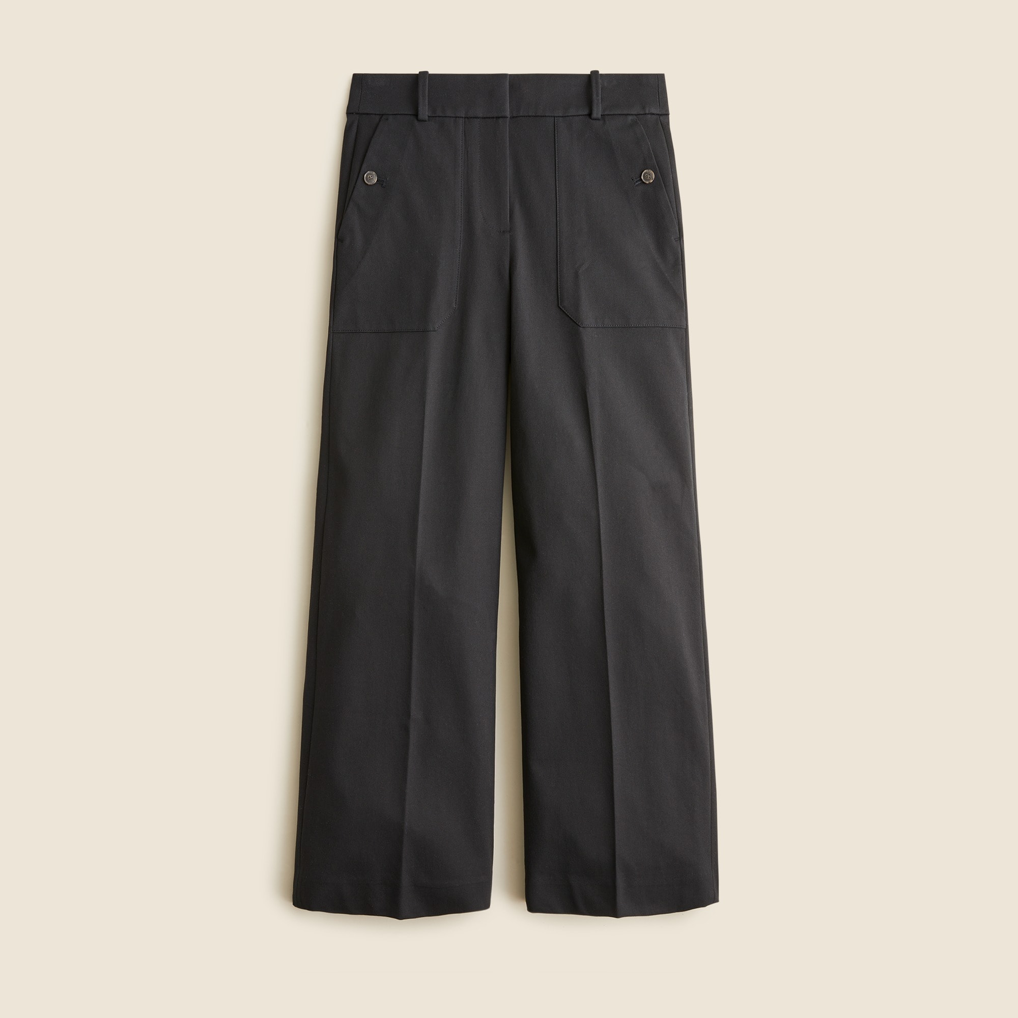  Petite Sydney wide-leg pant in bi-stretch cotton blend