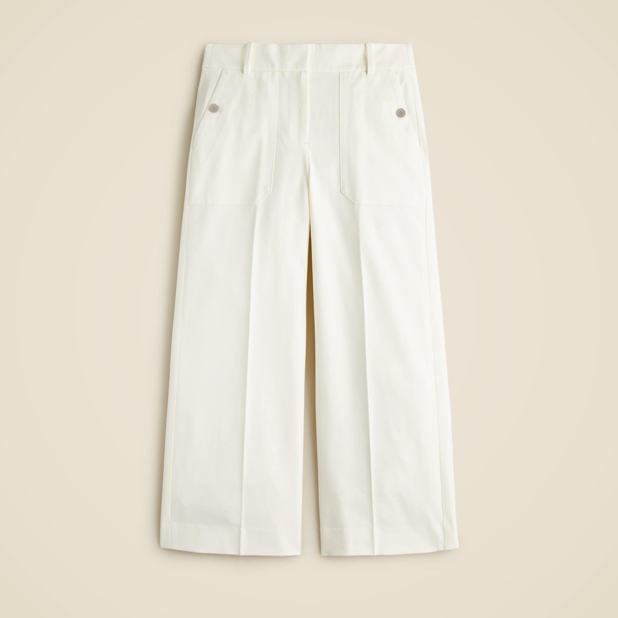  Sydney wide-leg pant in bi-stretch cotton blend