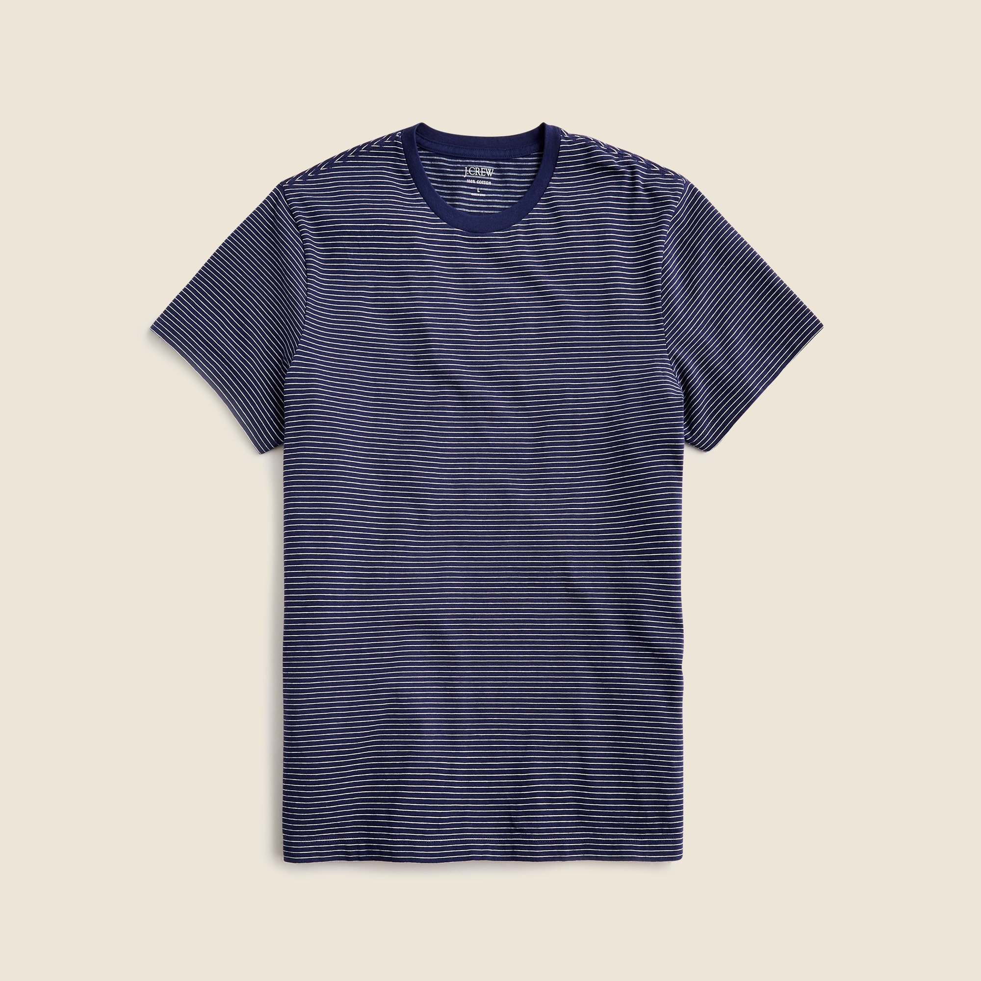 mens Cotton T-shirt in stripe