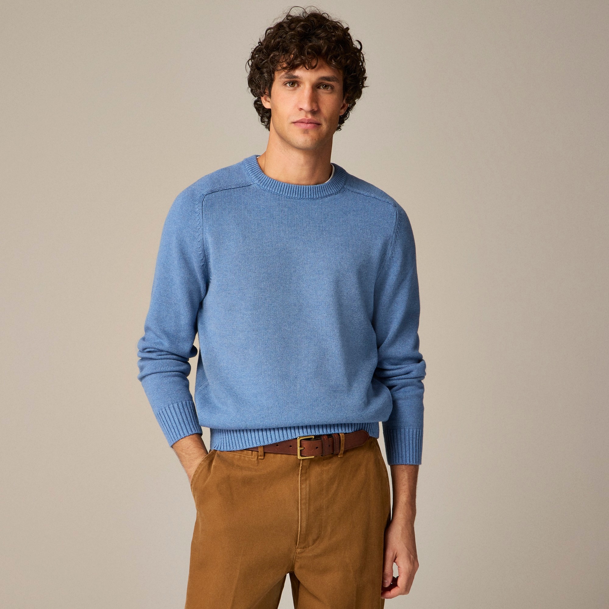 mens Heritage cotton crewneck sweater