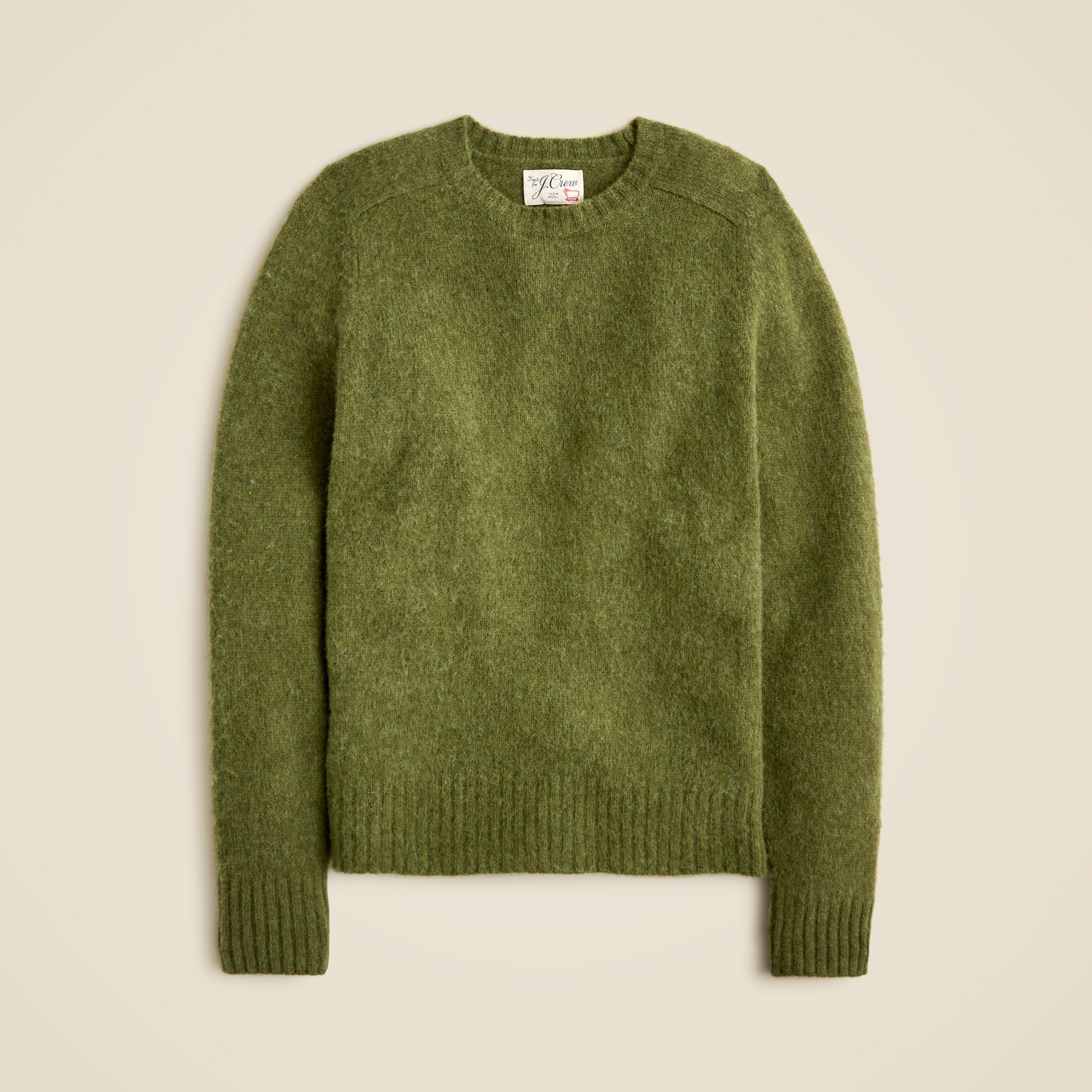 mens Brushed wool crewneck sweater