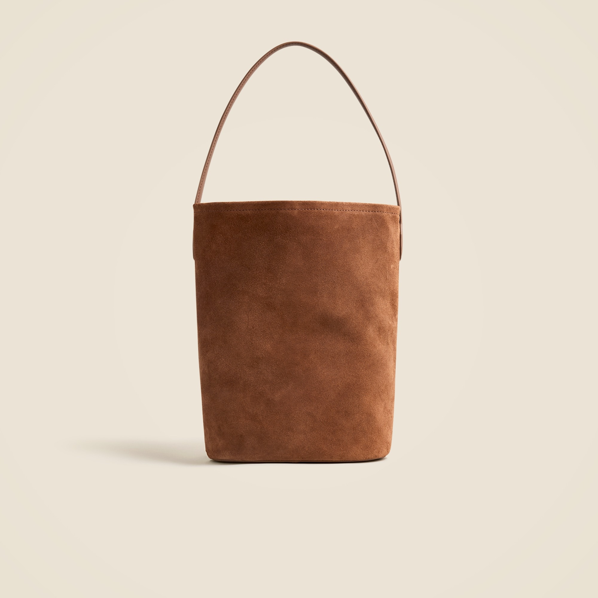 womens Berkeley bucket bag in leather and suede