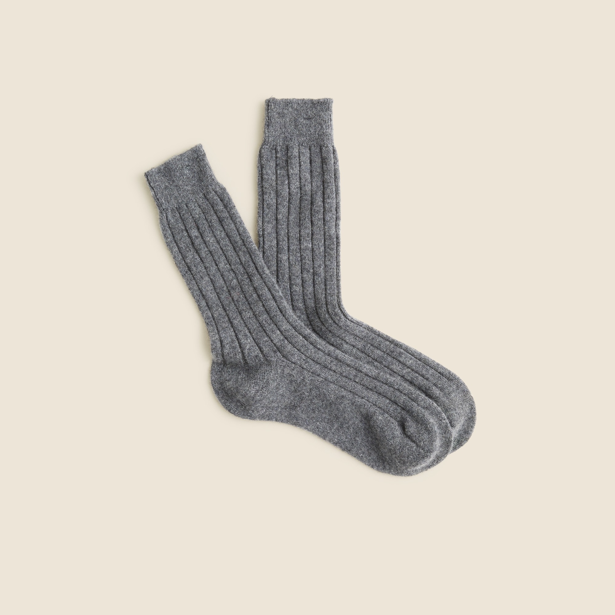  Ribbed cashmere-blend socks