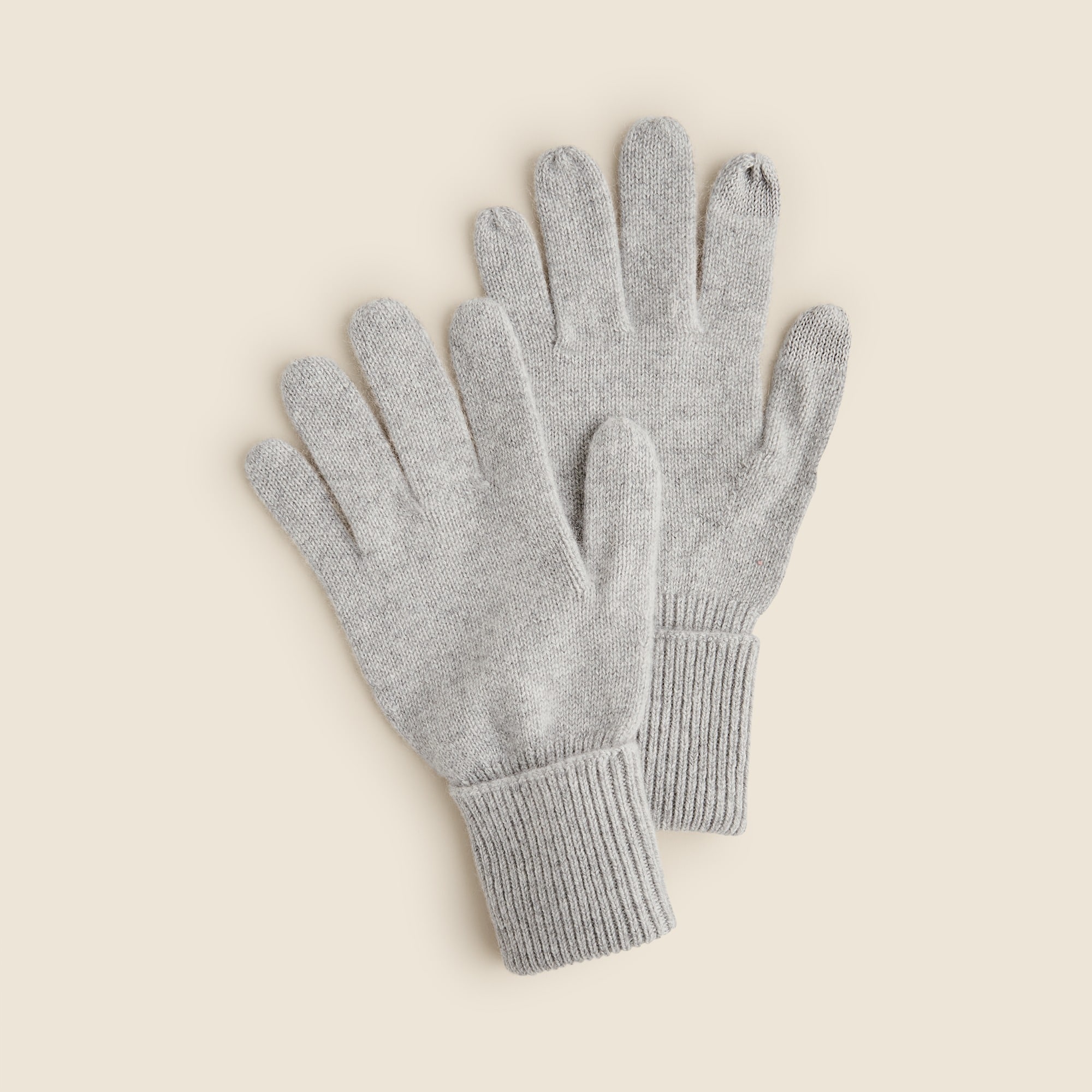 womens Cashmere tech-touch gloves