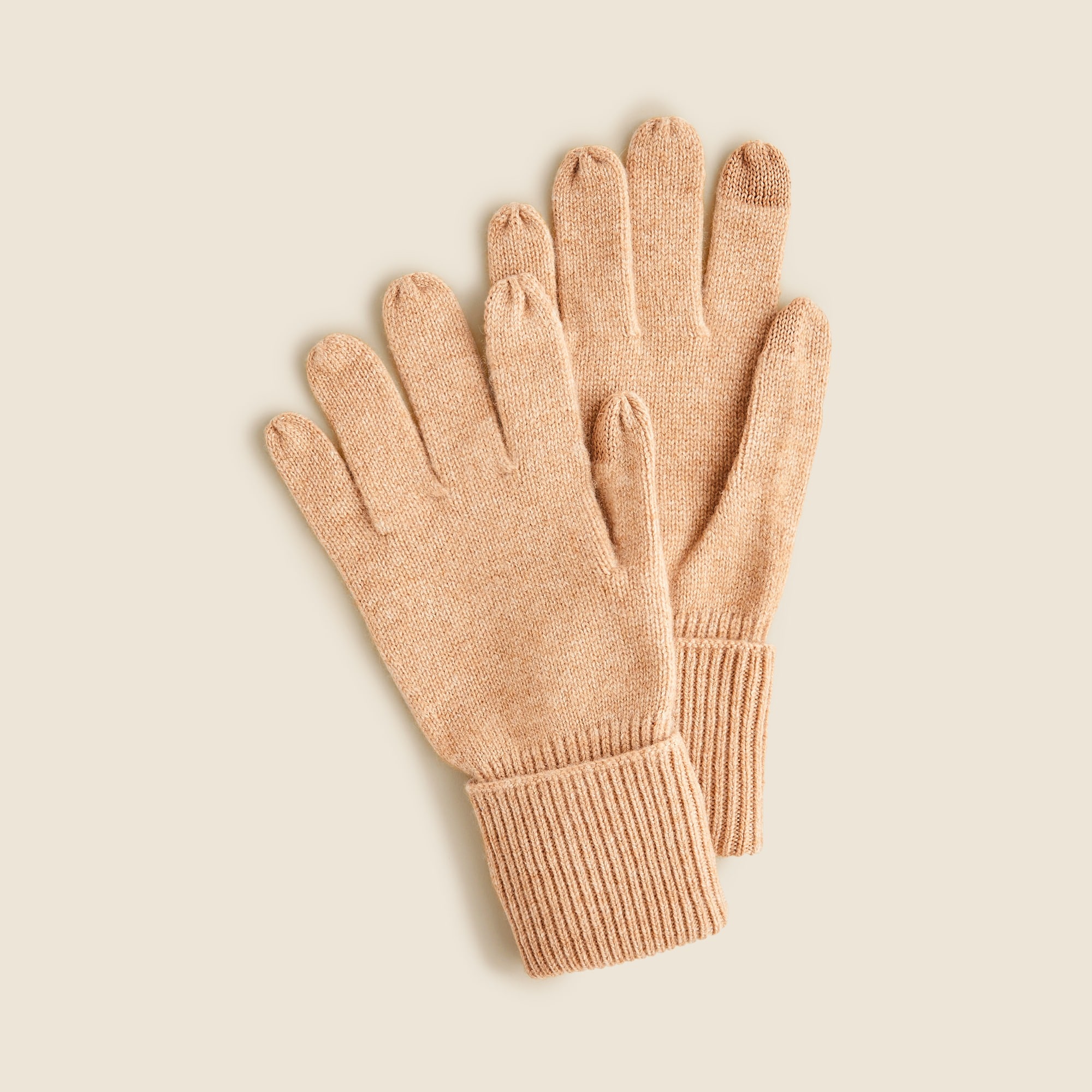 womens Cashmere tech-touch gloves