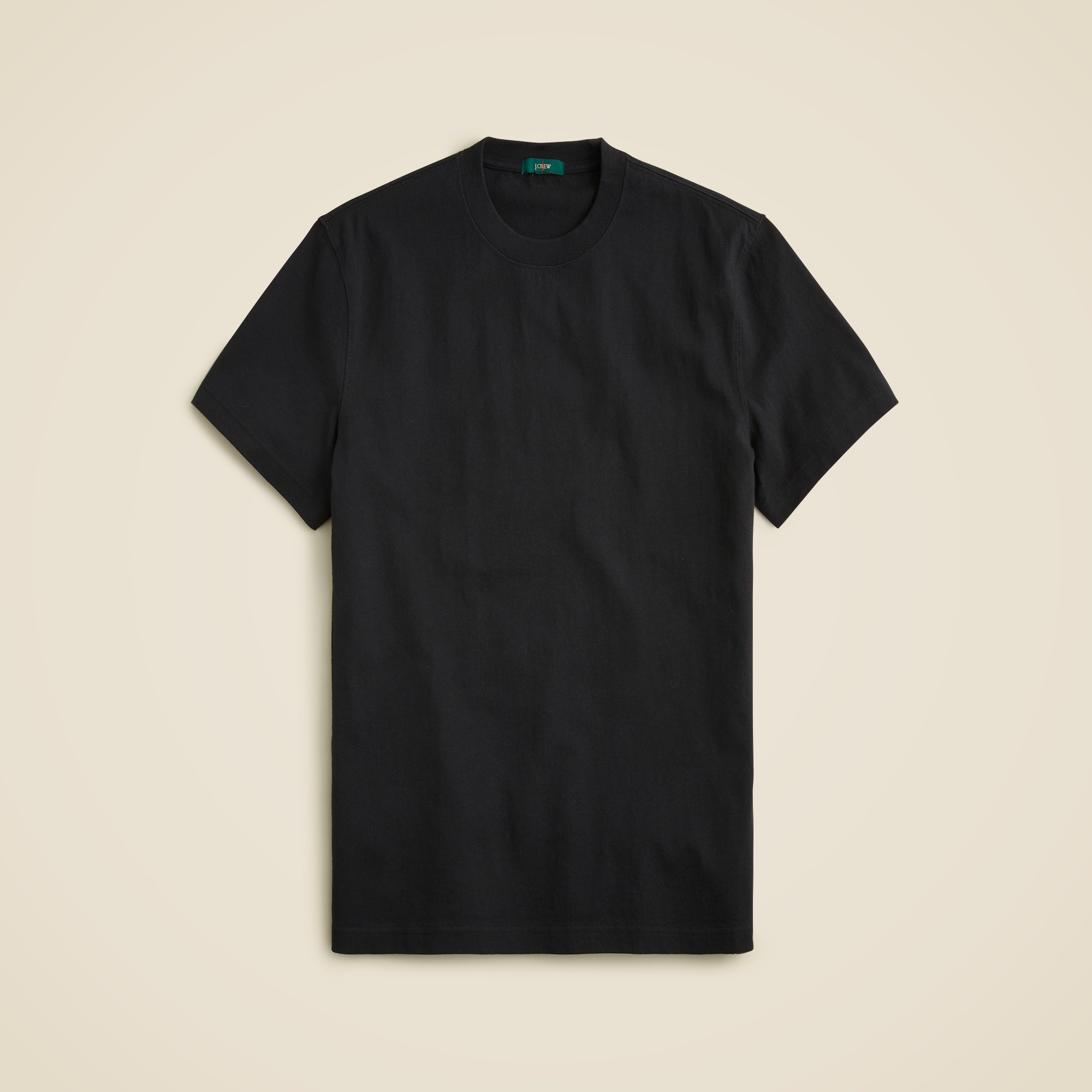 mens Relaxed premium-weight cotton no-pocket T-shirt