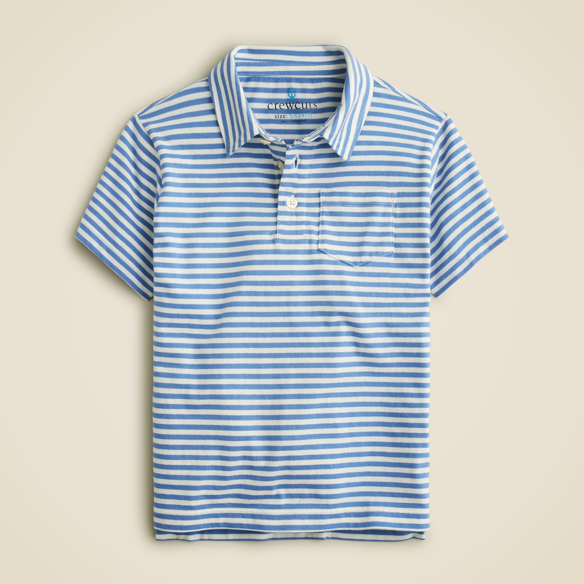  Kids' short-sleeve polo shirt in stripe