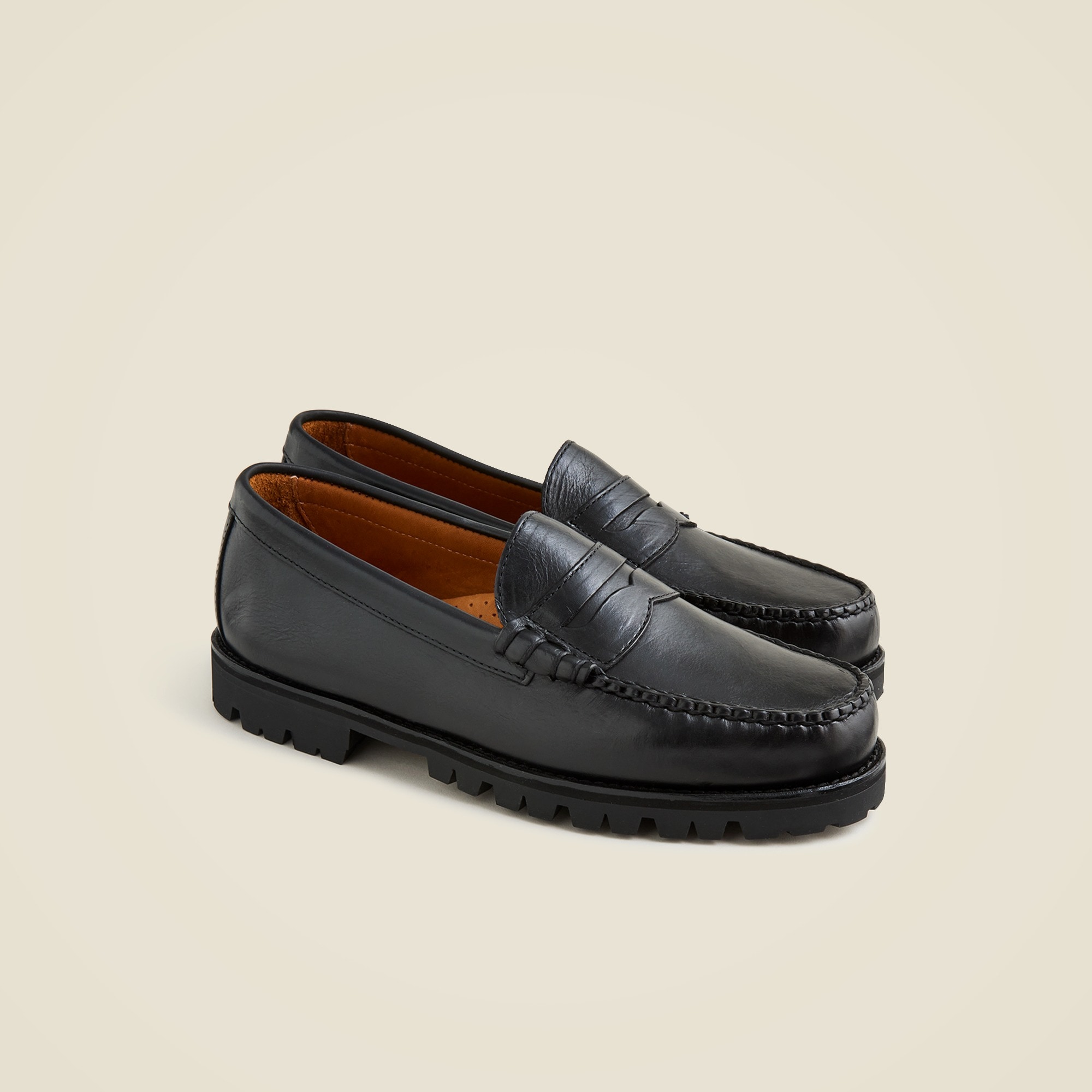 mens Camden lug-sole loafers in English leather