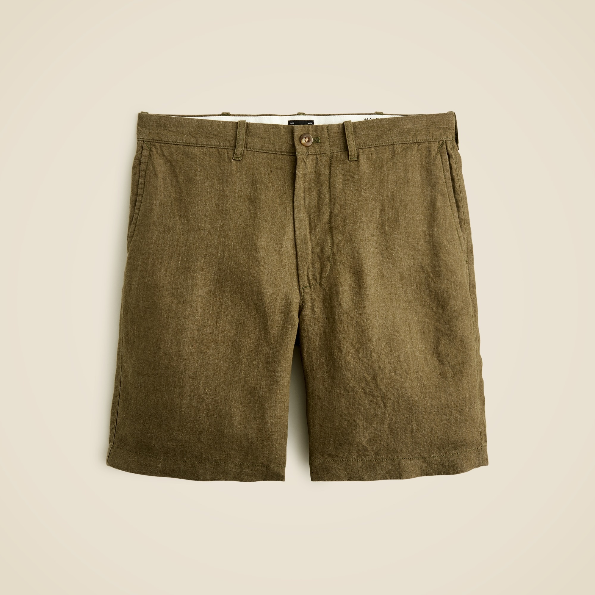 mens 9&quot; linen short