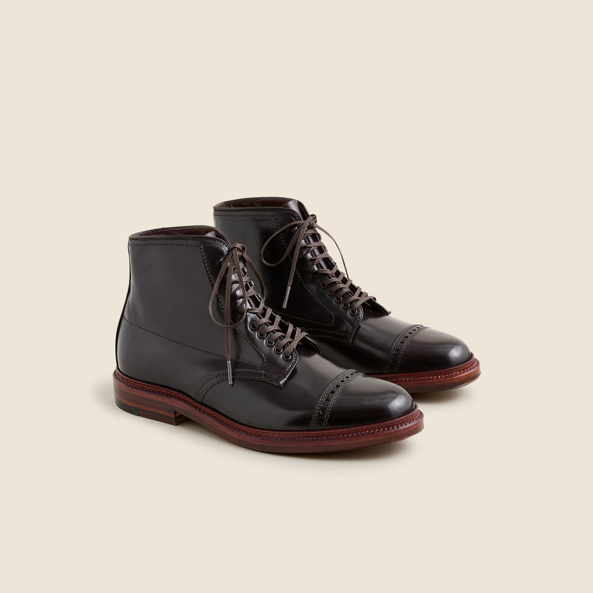 Alden® for J.Crew straight-tip cordovan boots