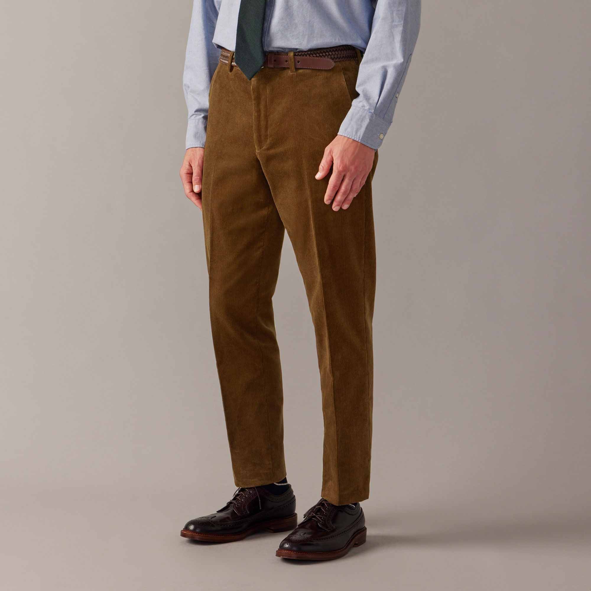 mens Ludlow Slim-fit suit pant in Italian cotton corduroy