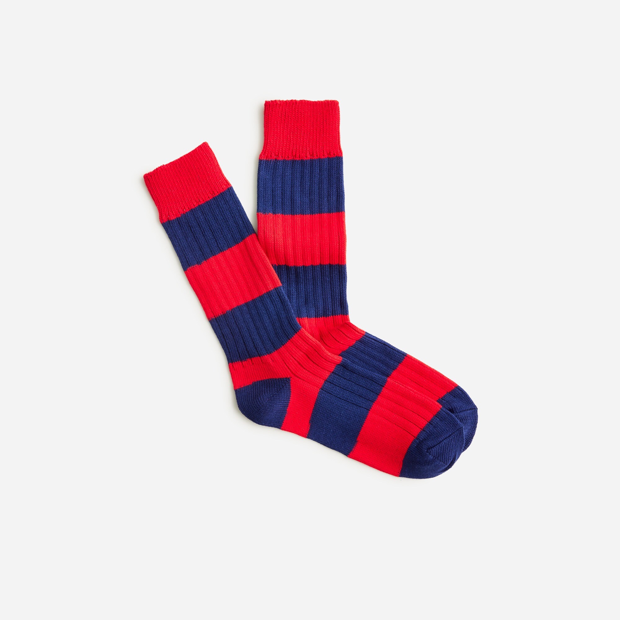 mens Ribbed cotton-blend crew socks