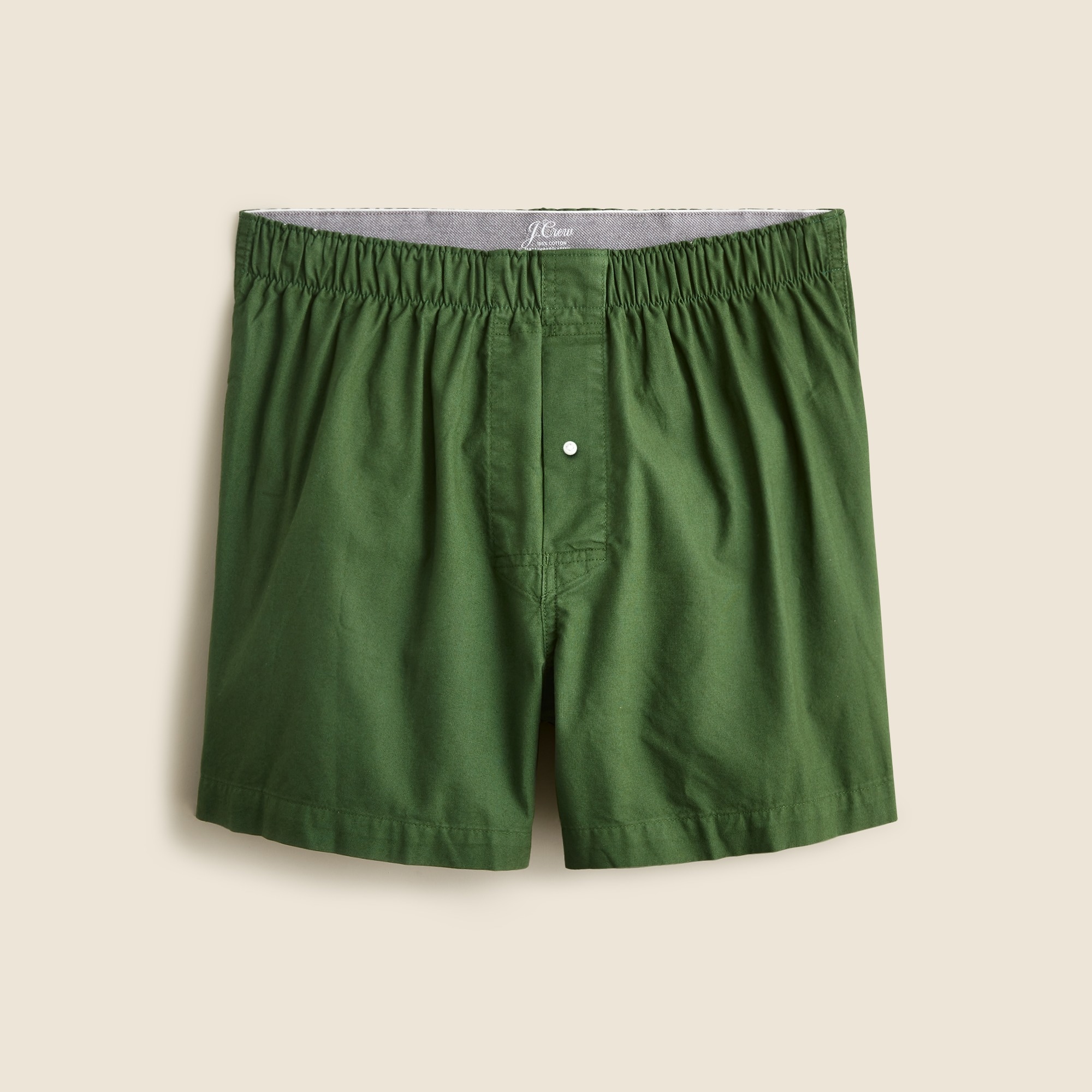 mens Boxer shorts in garment-dyed Broken-in organic cotton oxford