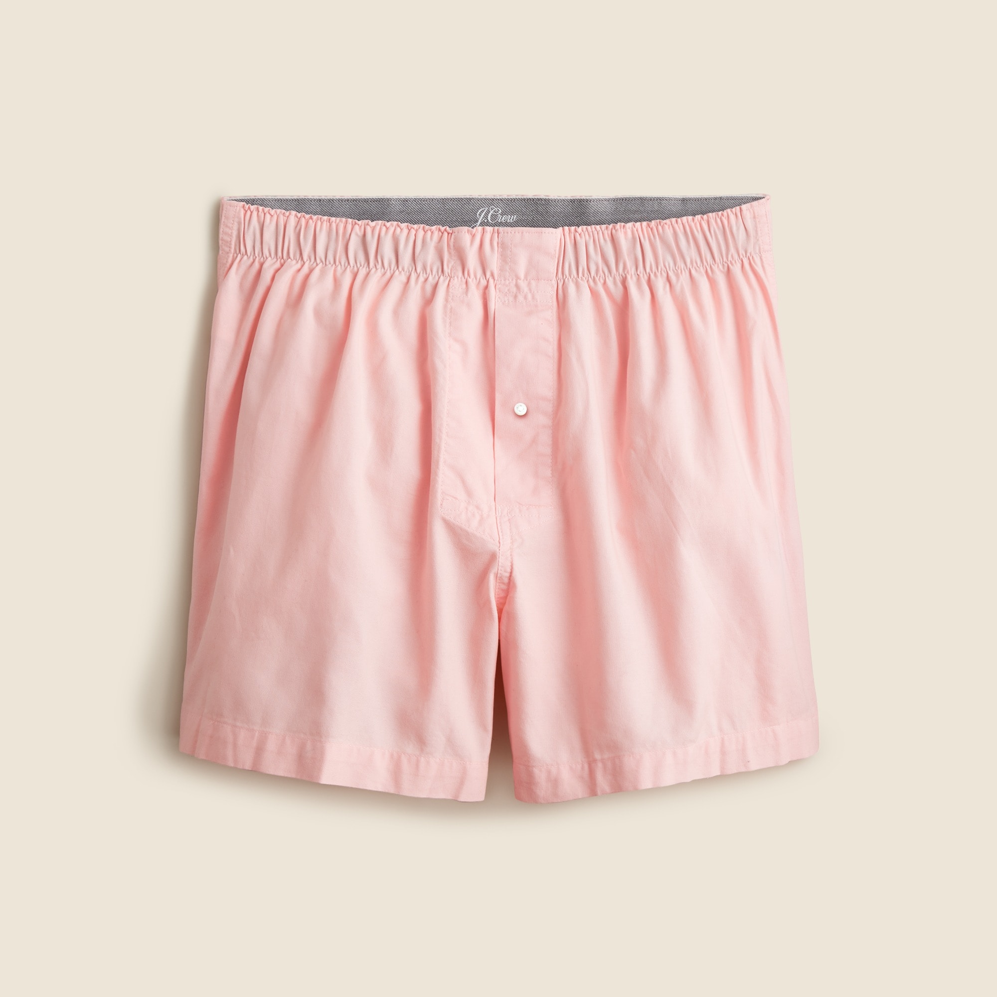 mens Boxer shorts in garment-dyed Broken-in organic cotton oxford