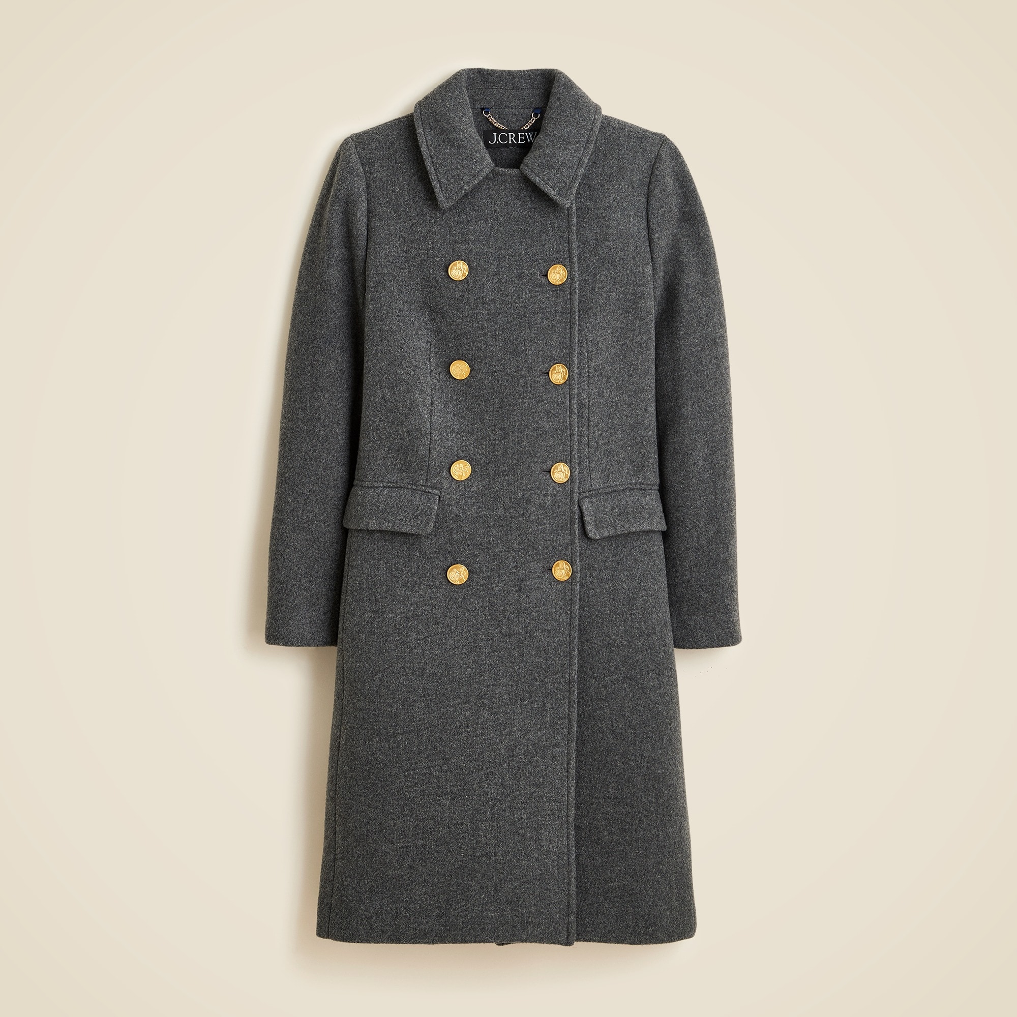 womens Warwick topcoat in Italian stadium-cloth wool blend