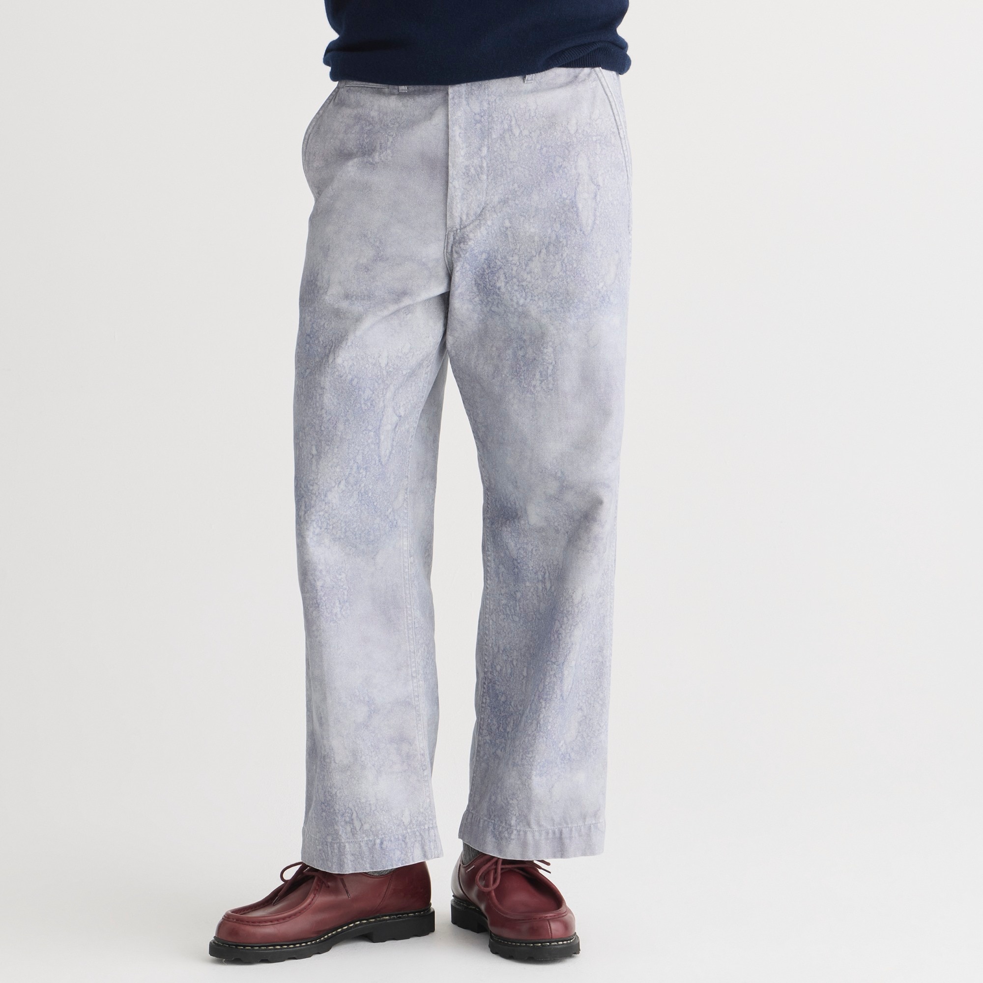 mens BEAMS PLUS MIL trouser in canvas print