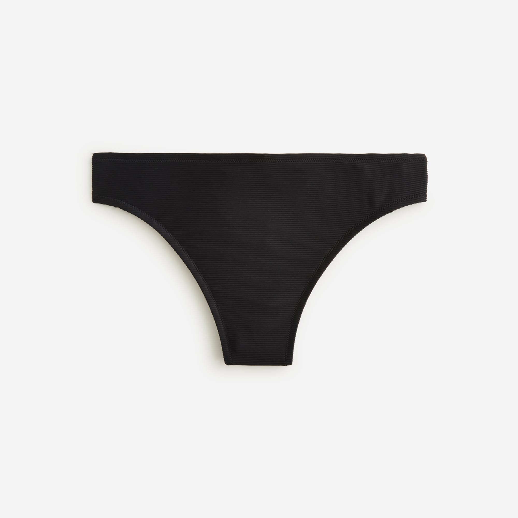  Ribbed high-rise cheeky bikini bottom