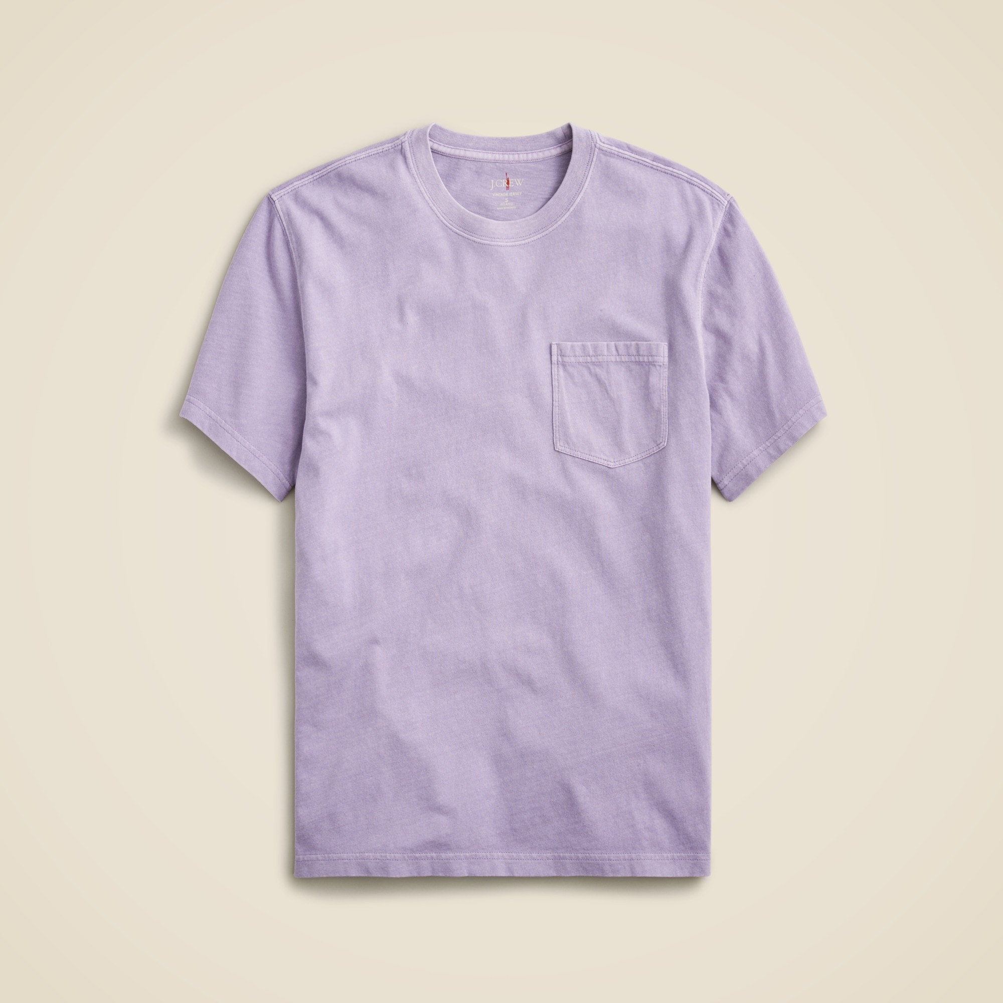  Vintage-wash cotton pocket T-shirt