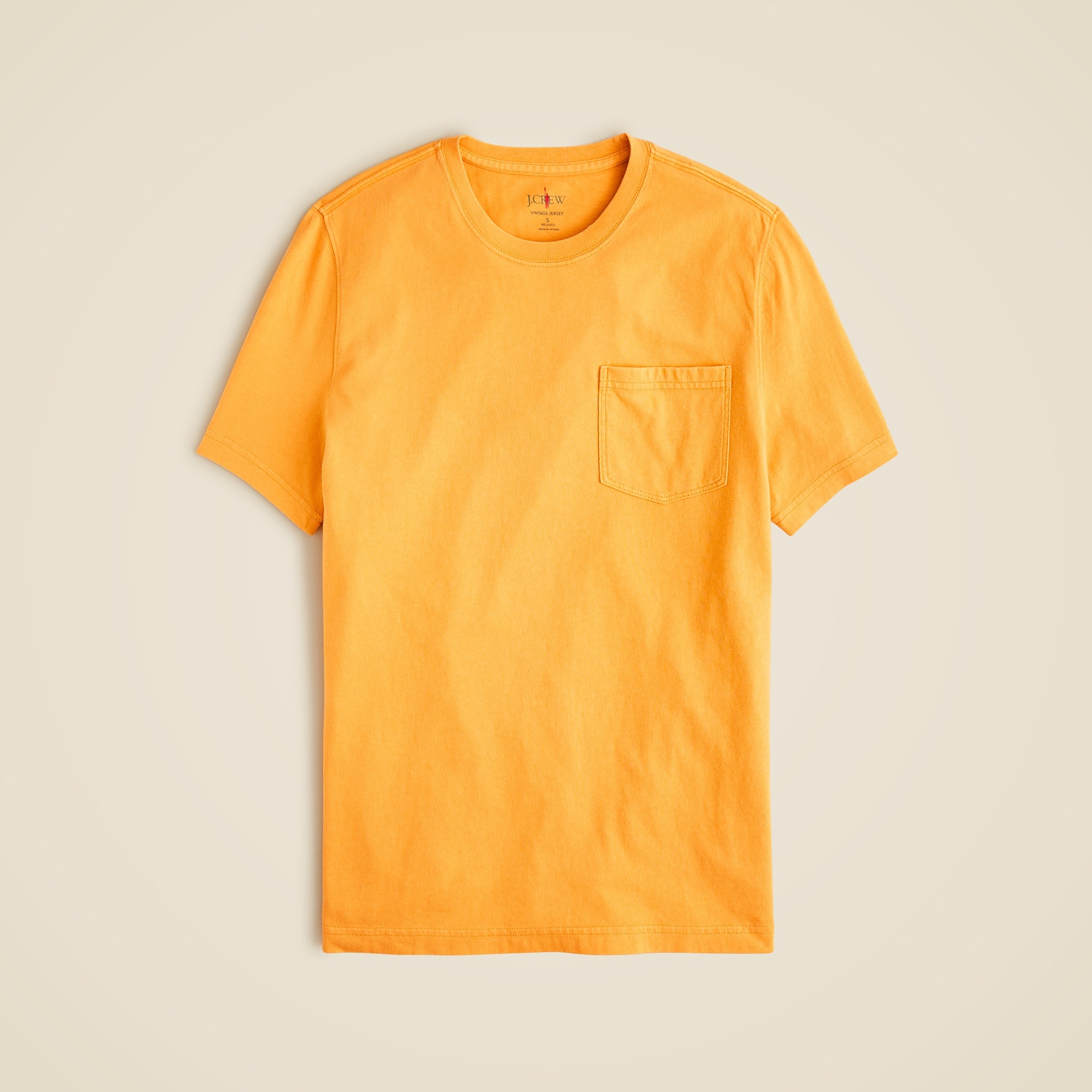  Vintage-wash cotton pocket T-shirt