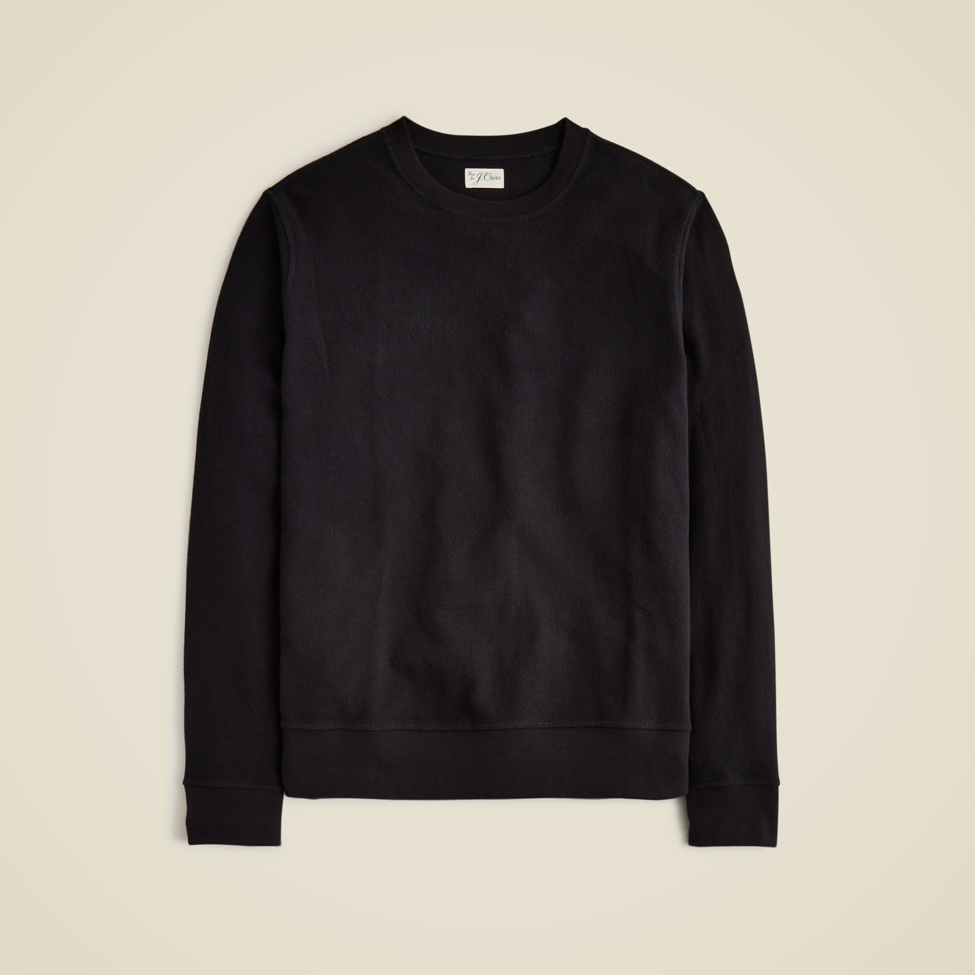  Long-sleeve textured sweater-tee