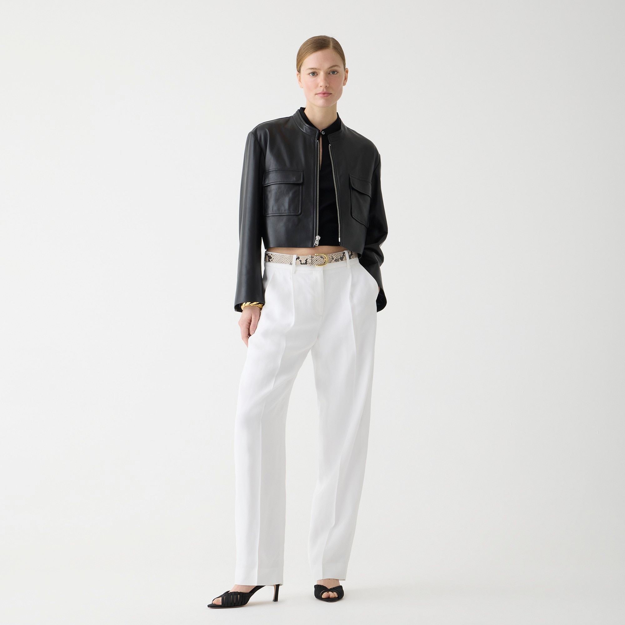 womens Tall tapered essential pant in drapey viscose