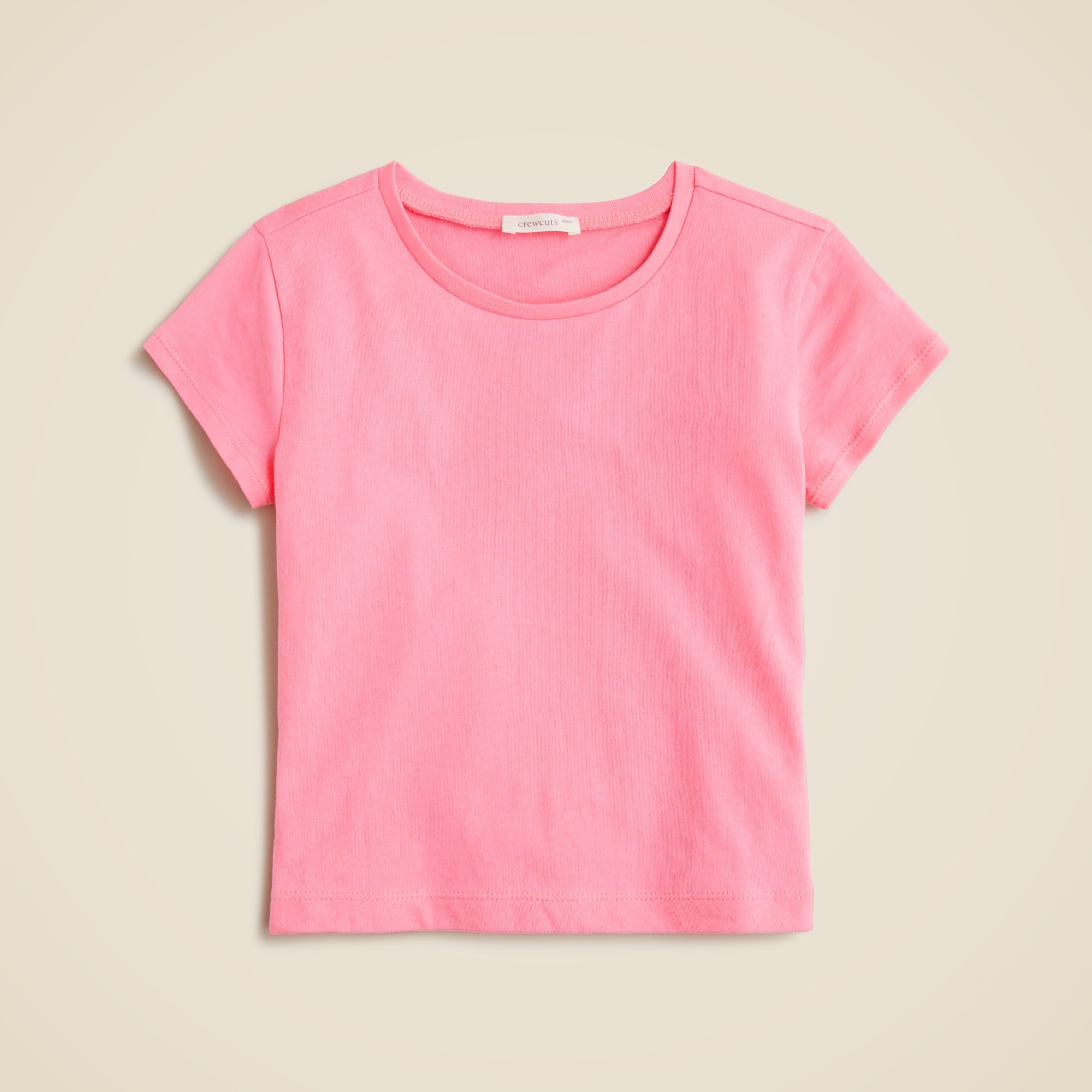 girls Girls' shrunken T-shirt in vintage jersey