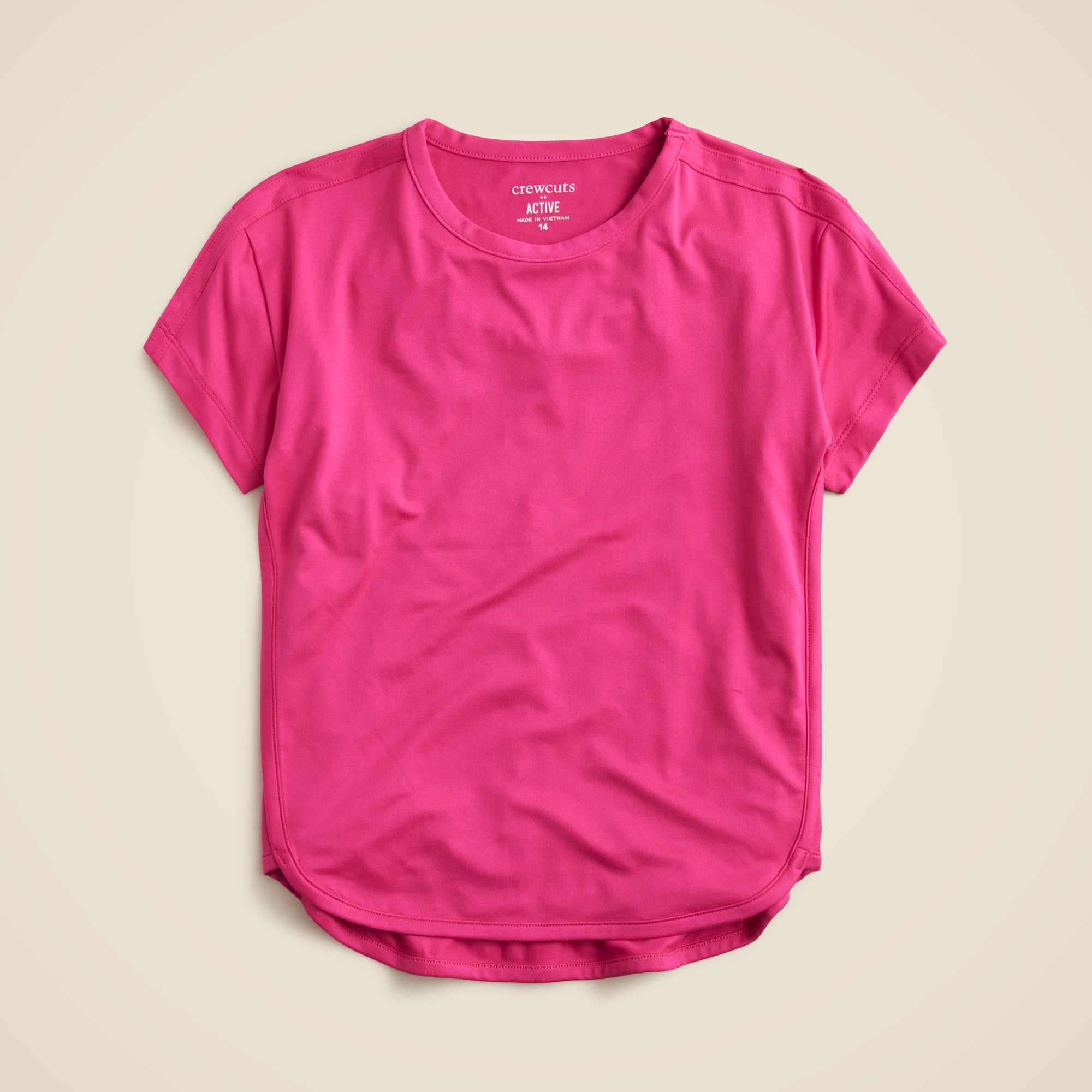  Girls' active dolphin-hem T-shirt