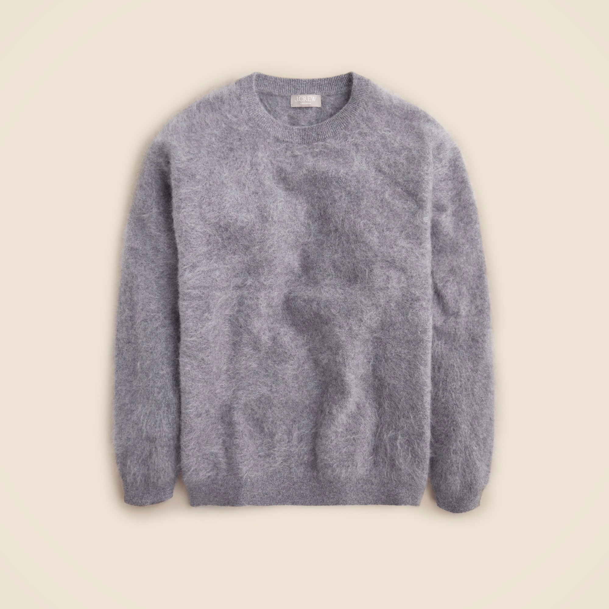 womens Brushed cashmere relaxed crewneck sweater