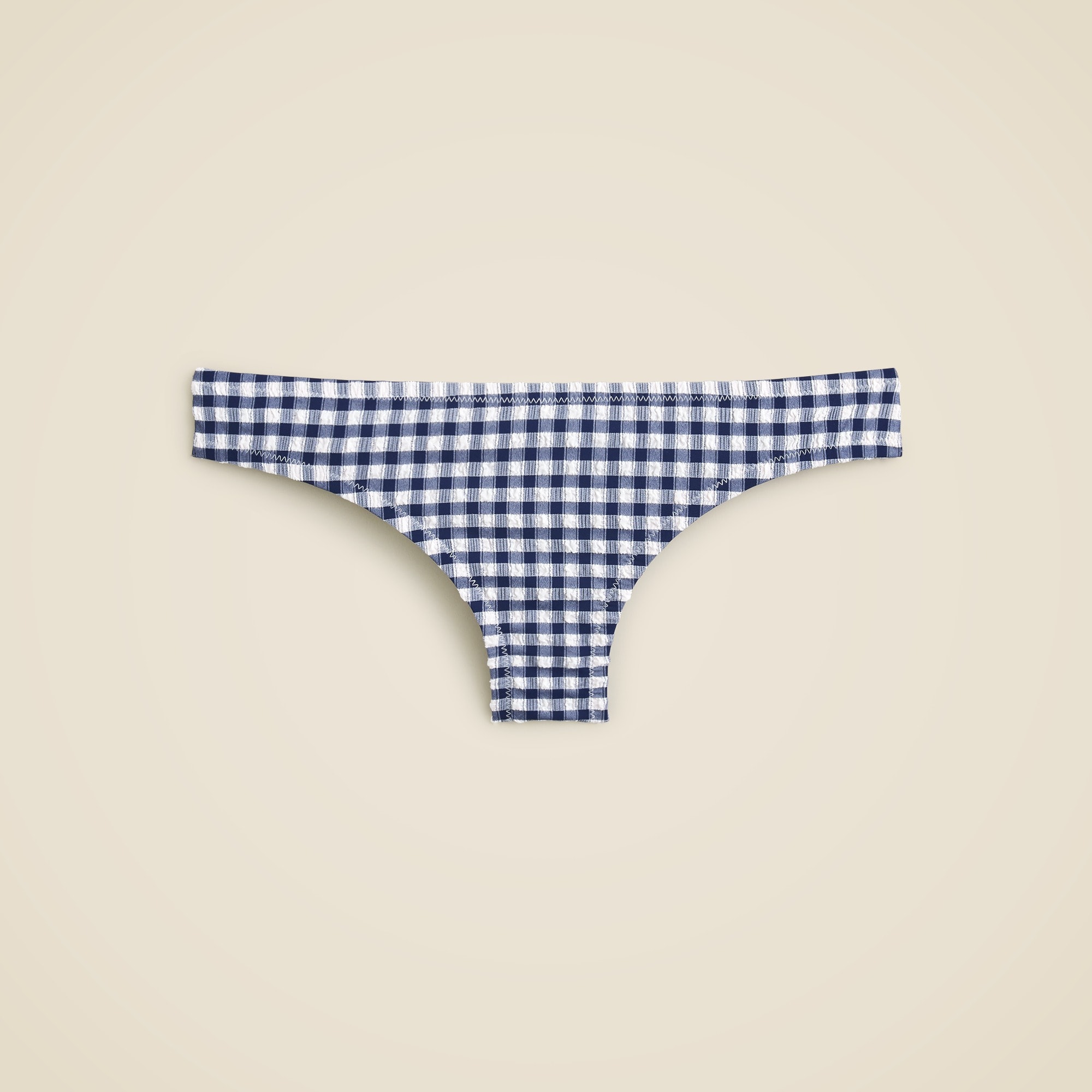  Full-coverage bikini bottom in gingham