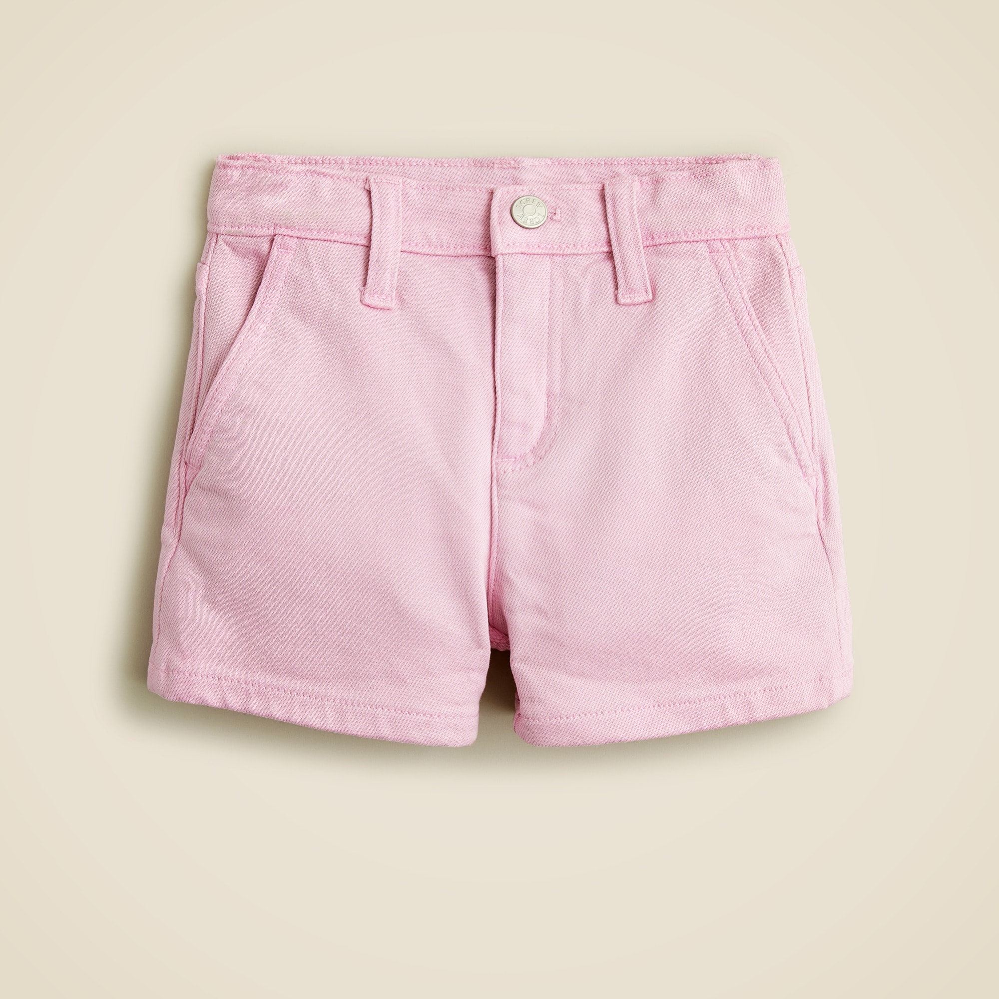  Girls' high-waisted denim short