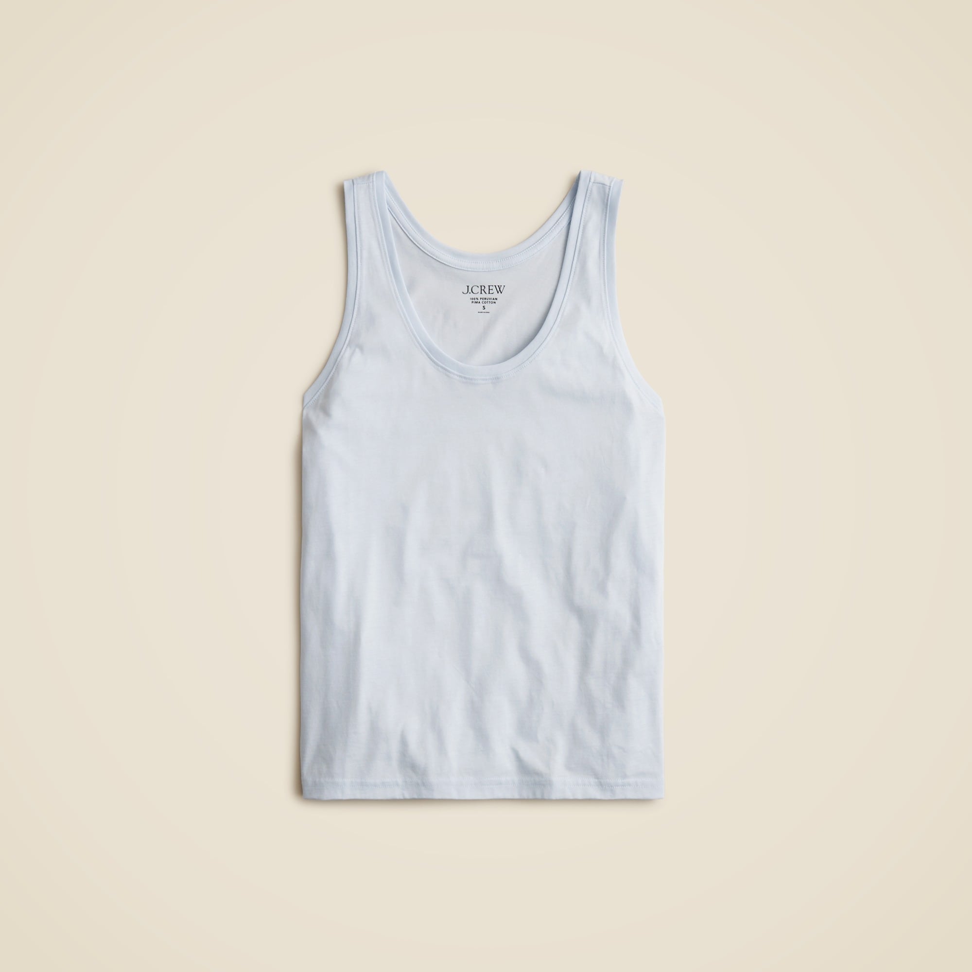 womens Pima cotton scoopneck tank top