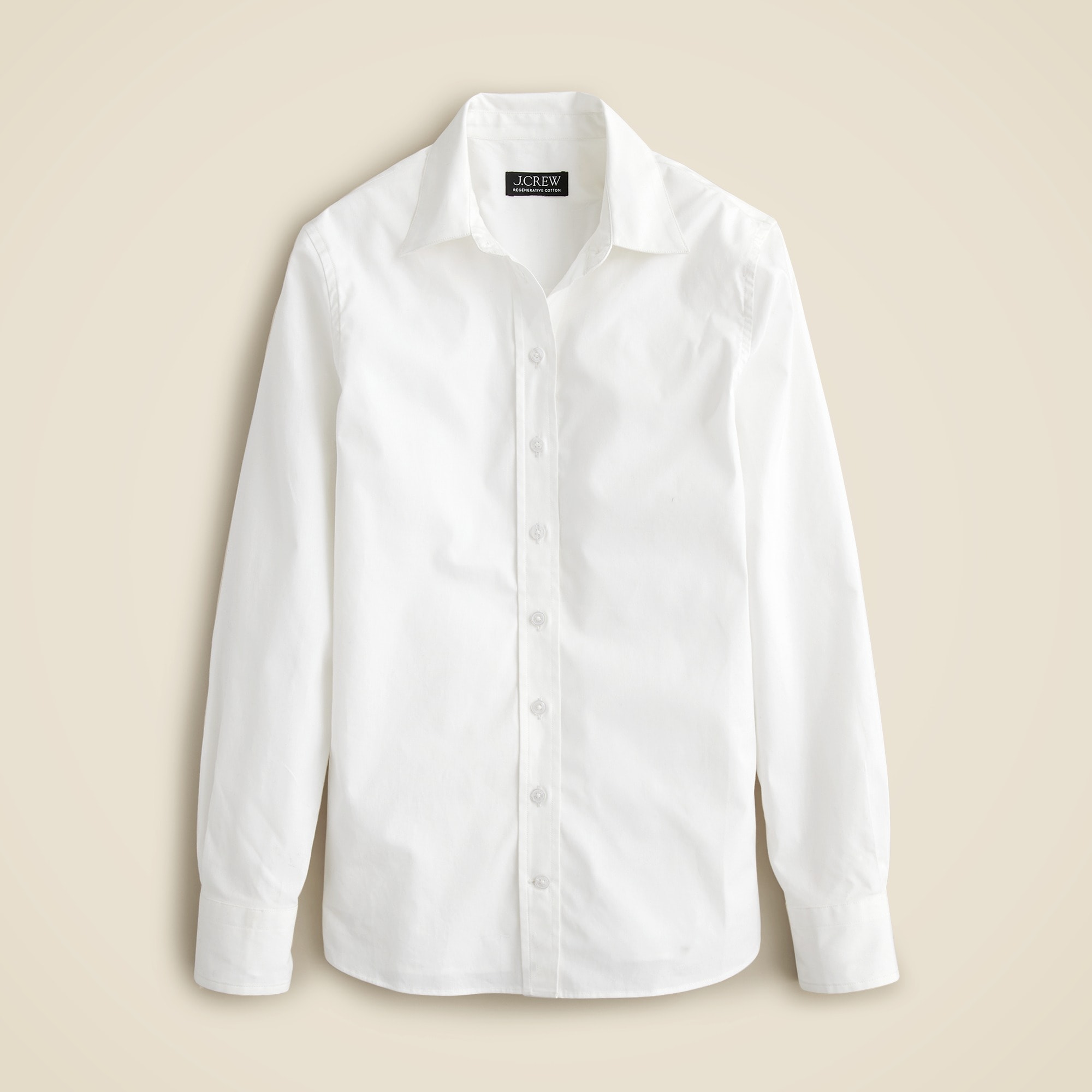 womens Wren slim shirt in stretch cotton poplin