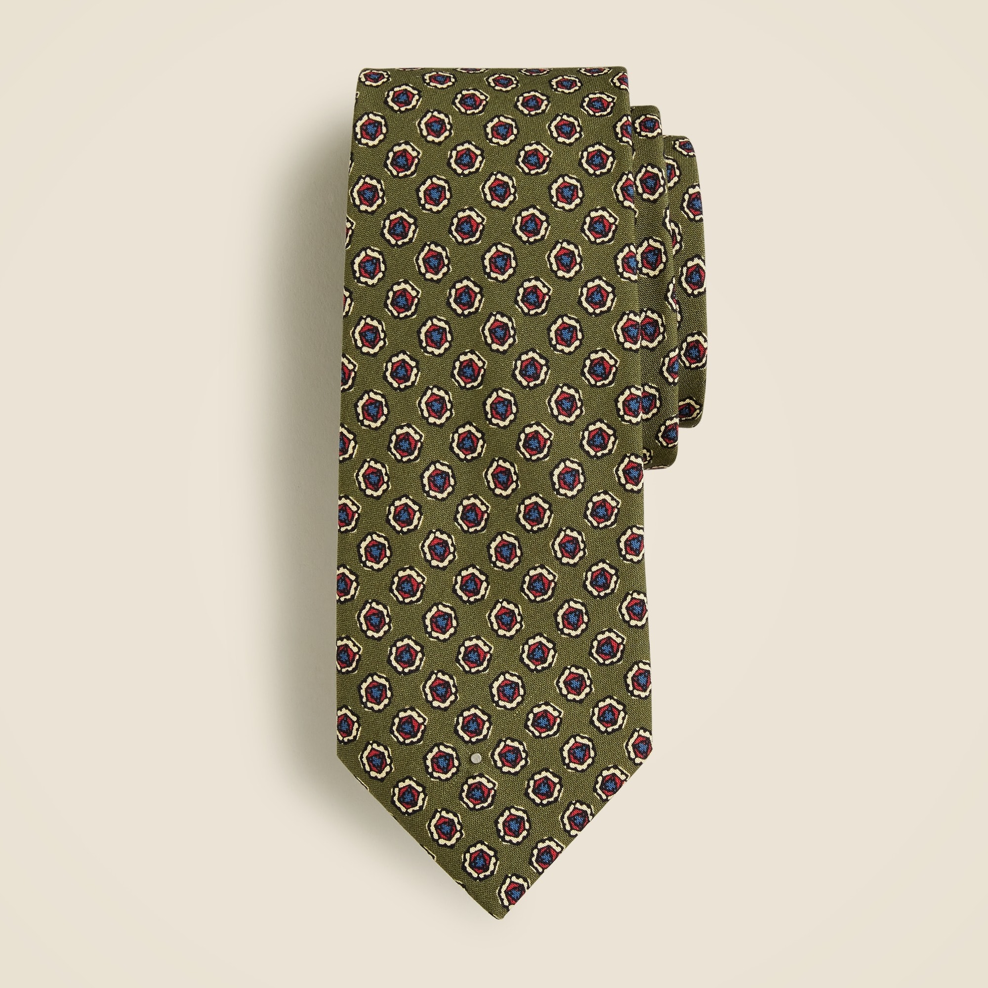 Italian silk tie in print