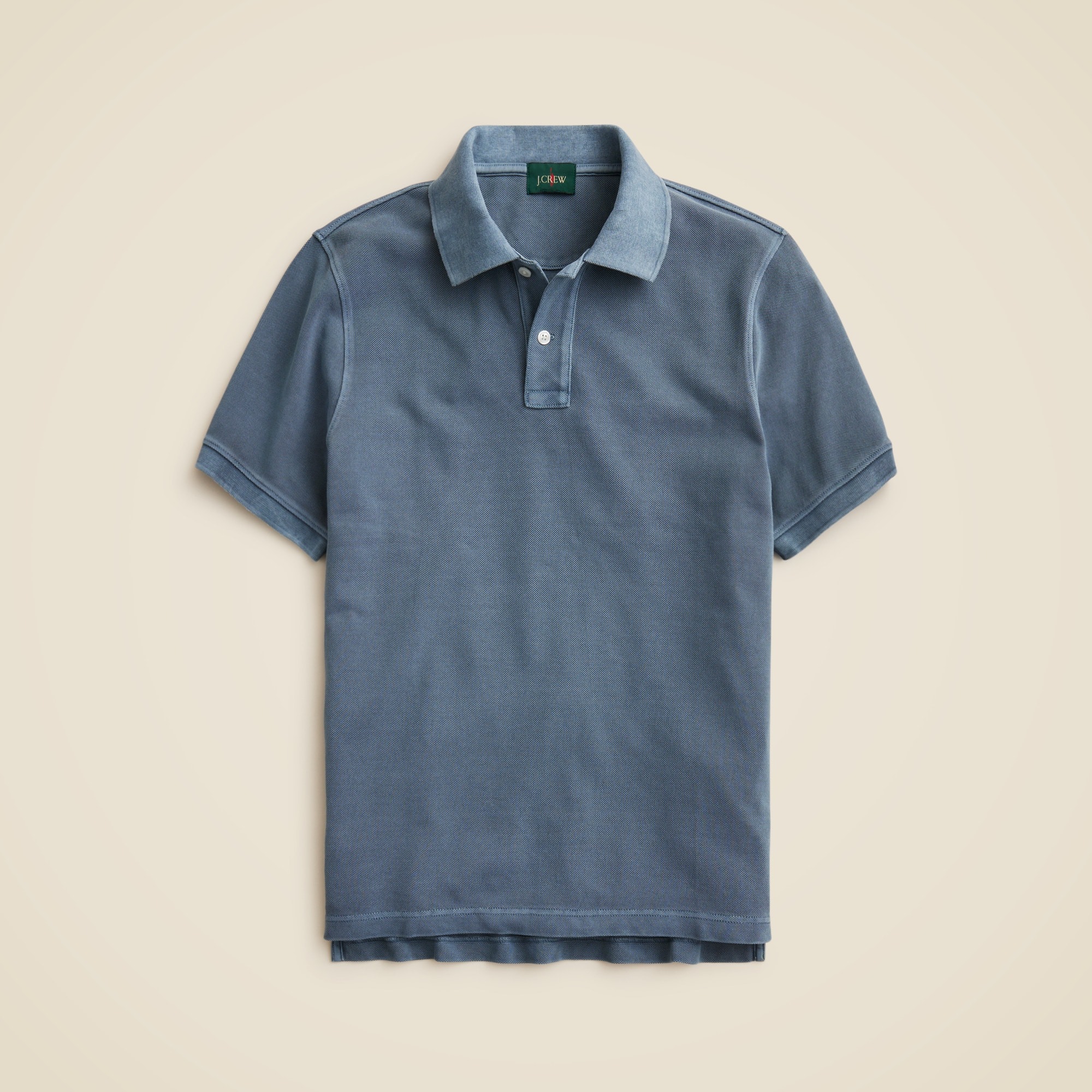 mens Washed piqu&eacute; polo shirt