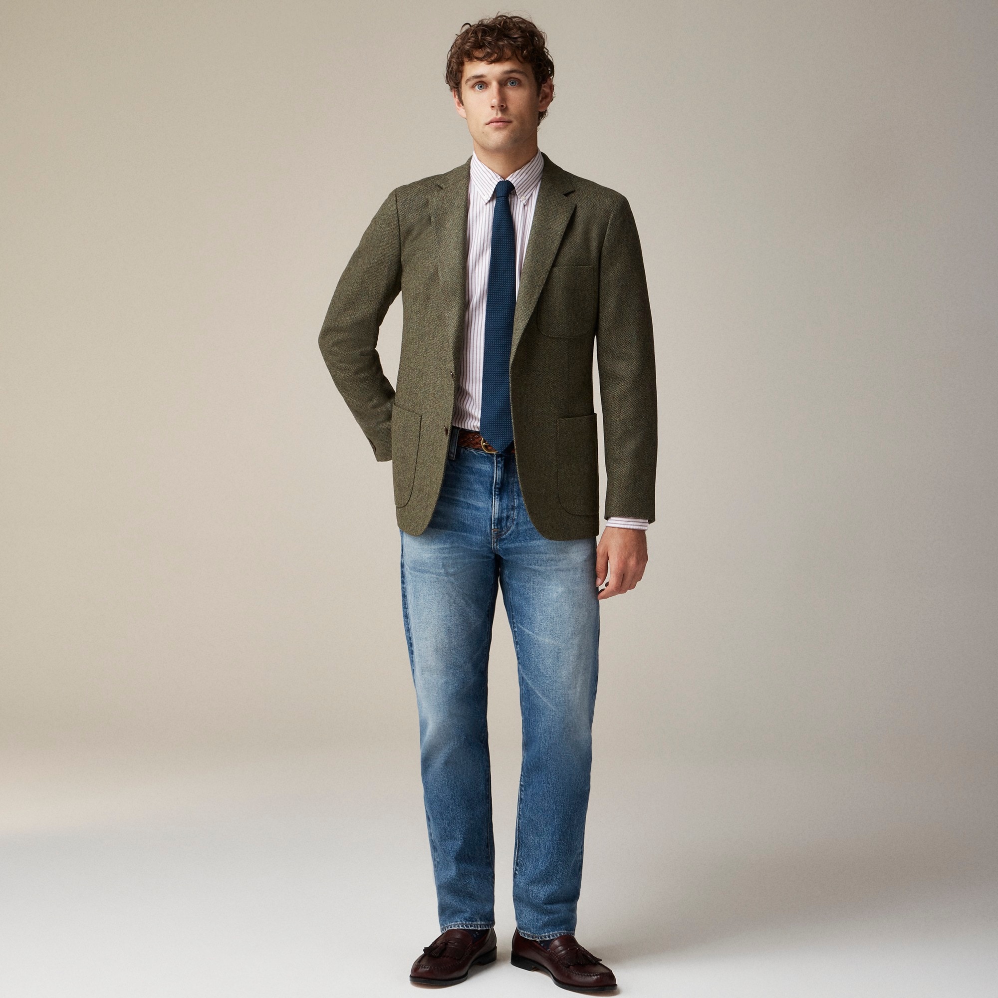 mens Ludlow Slim-fit blazer in English merino wool