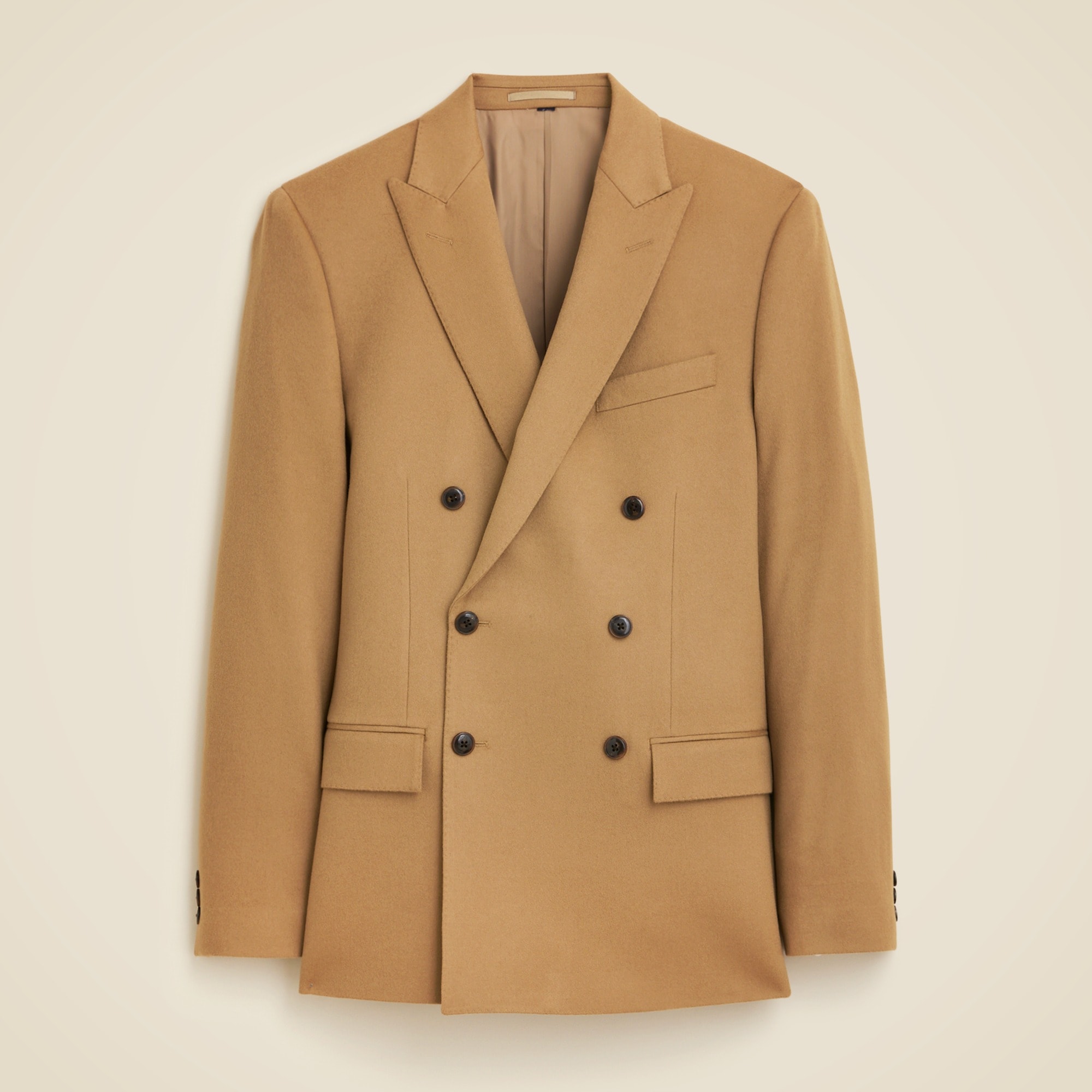 mens Ludlow Slim-fit double-breasted blazer in Italian wool doeskin