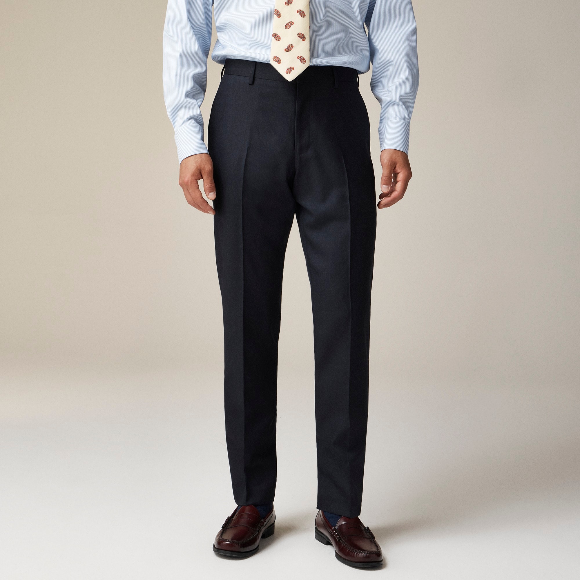 mens Ludlow Slim-fit suit pant in Italian worsted wool