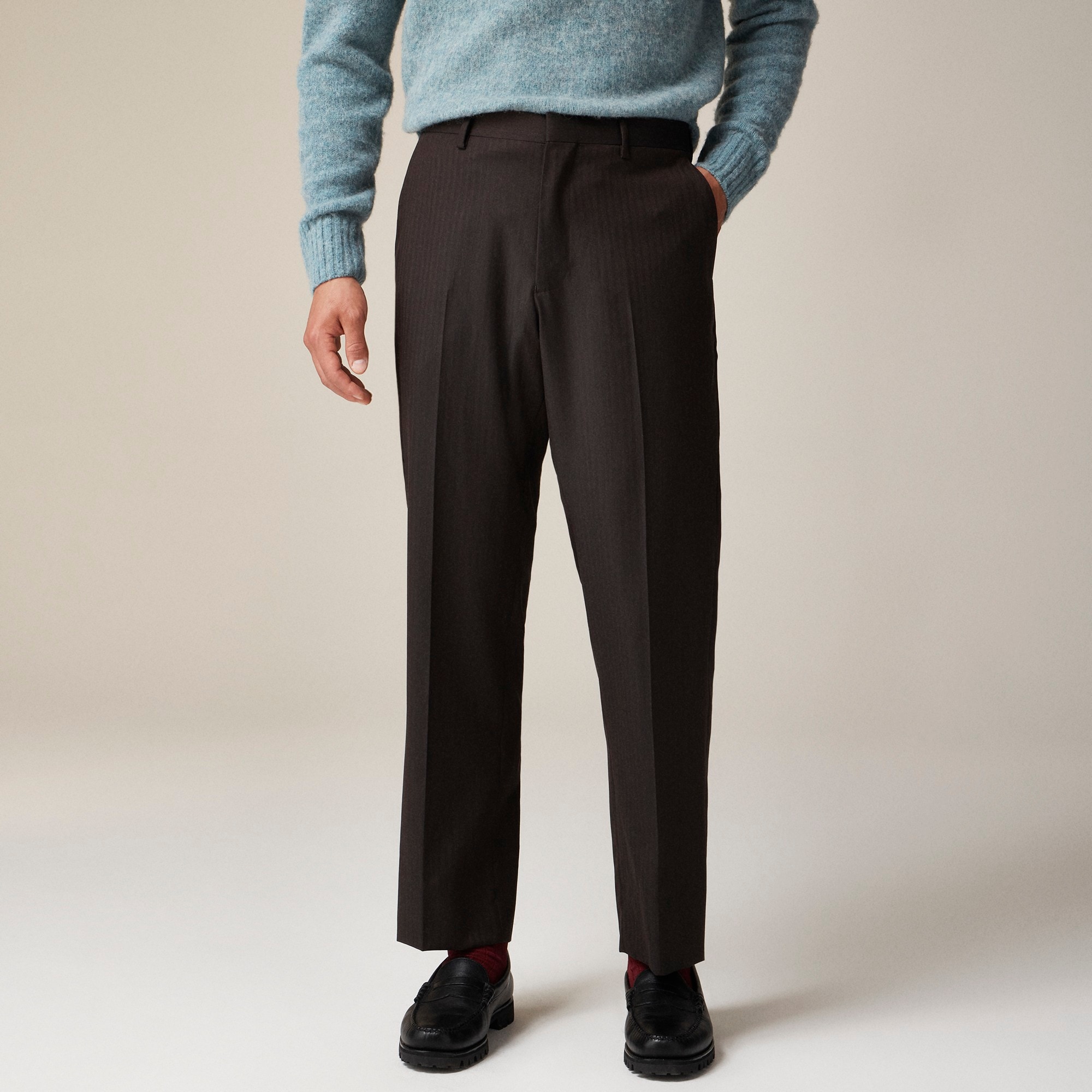 mens Crosby Classic-fit suit pant in lightweight Italian wool