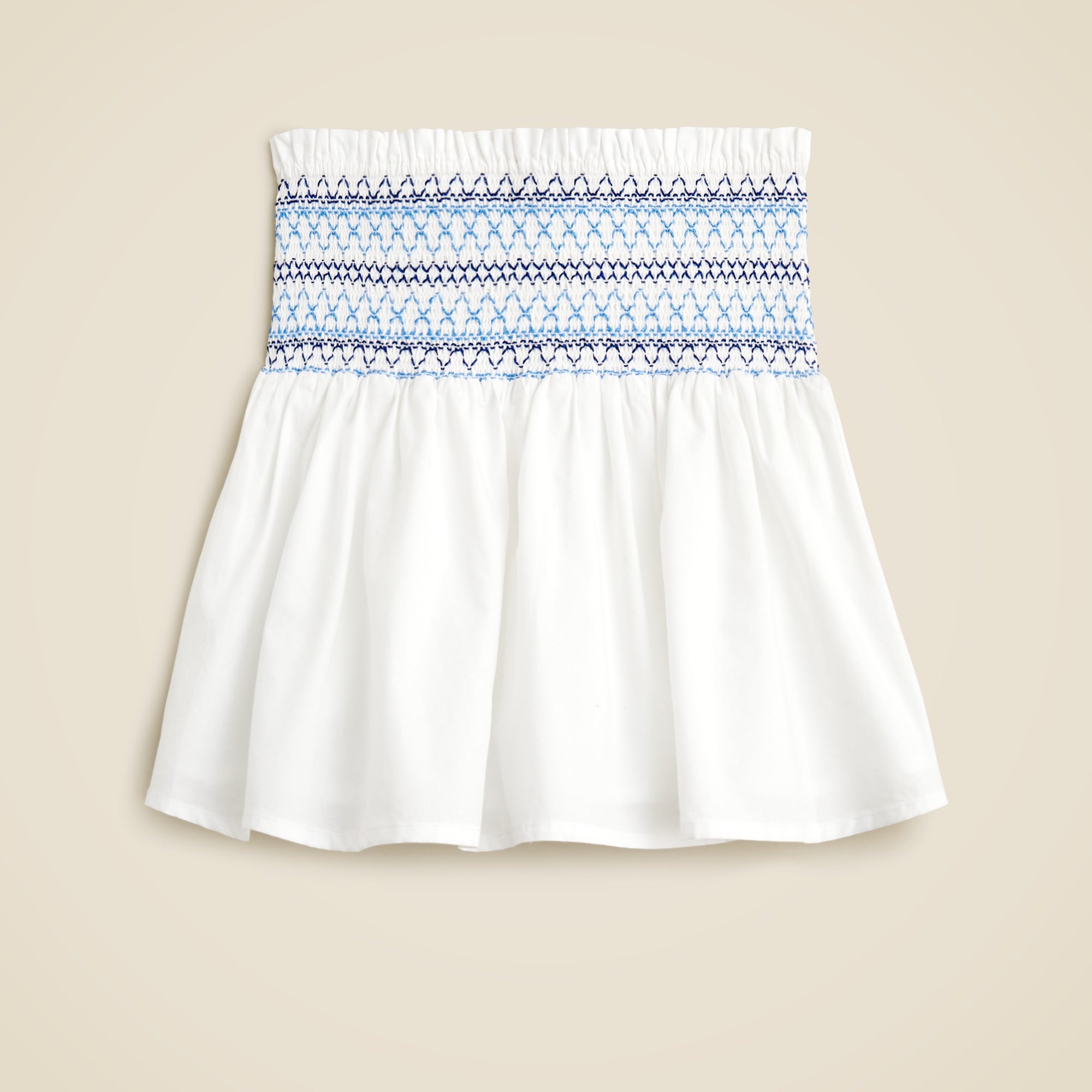 girls Girls' Paloma smocked skirt in cotton poplin