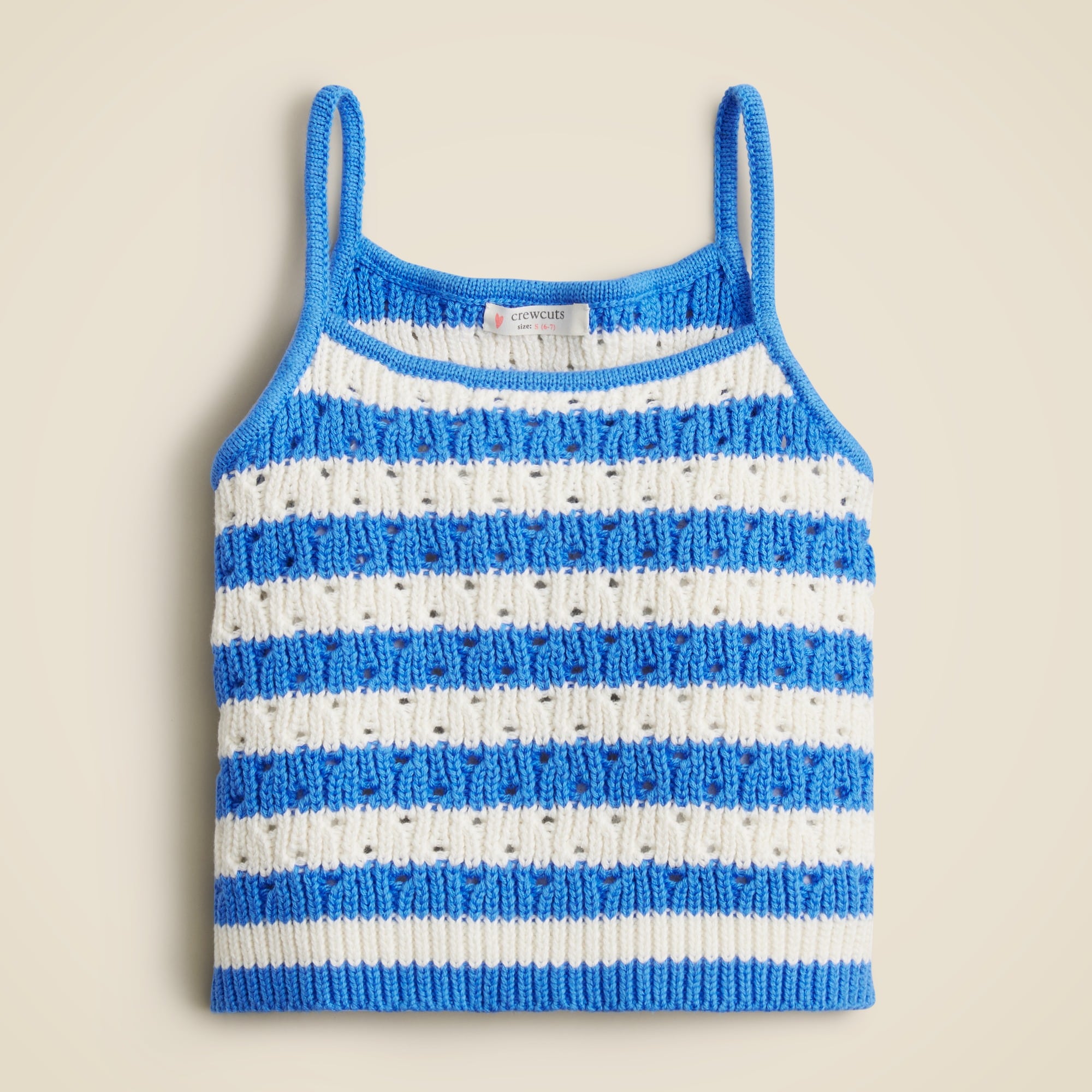 girls Girls' pointelle-knit sweater tank top