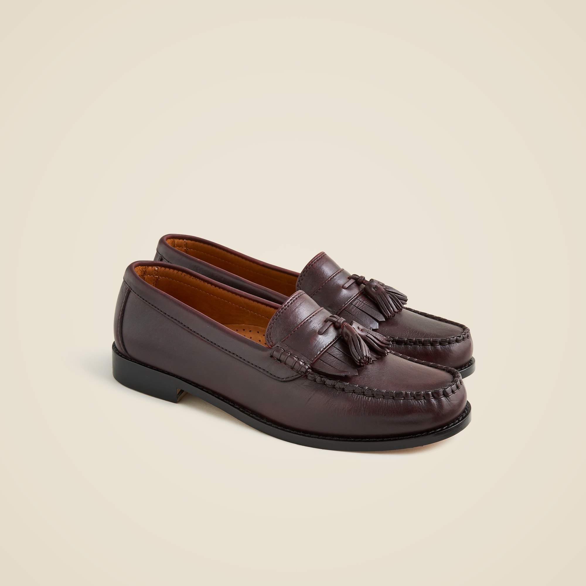 Camden kiltie tassel loafers in English leather