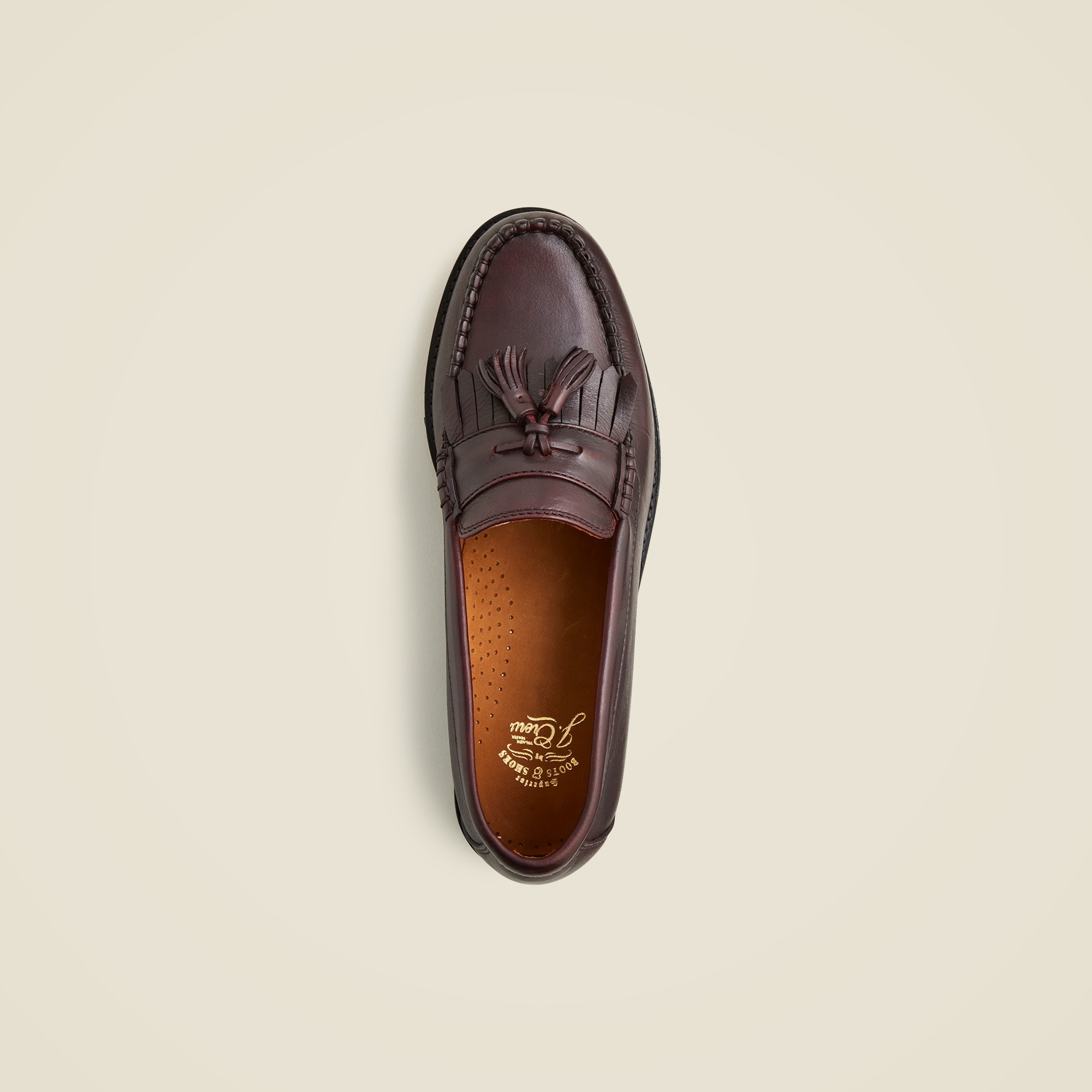 Camden kiltie tassel loafers in English leather